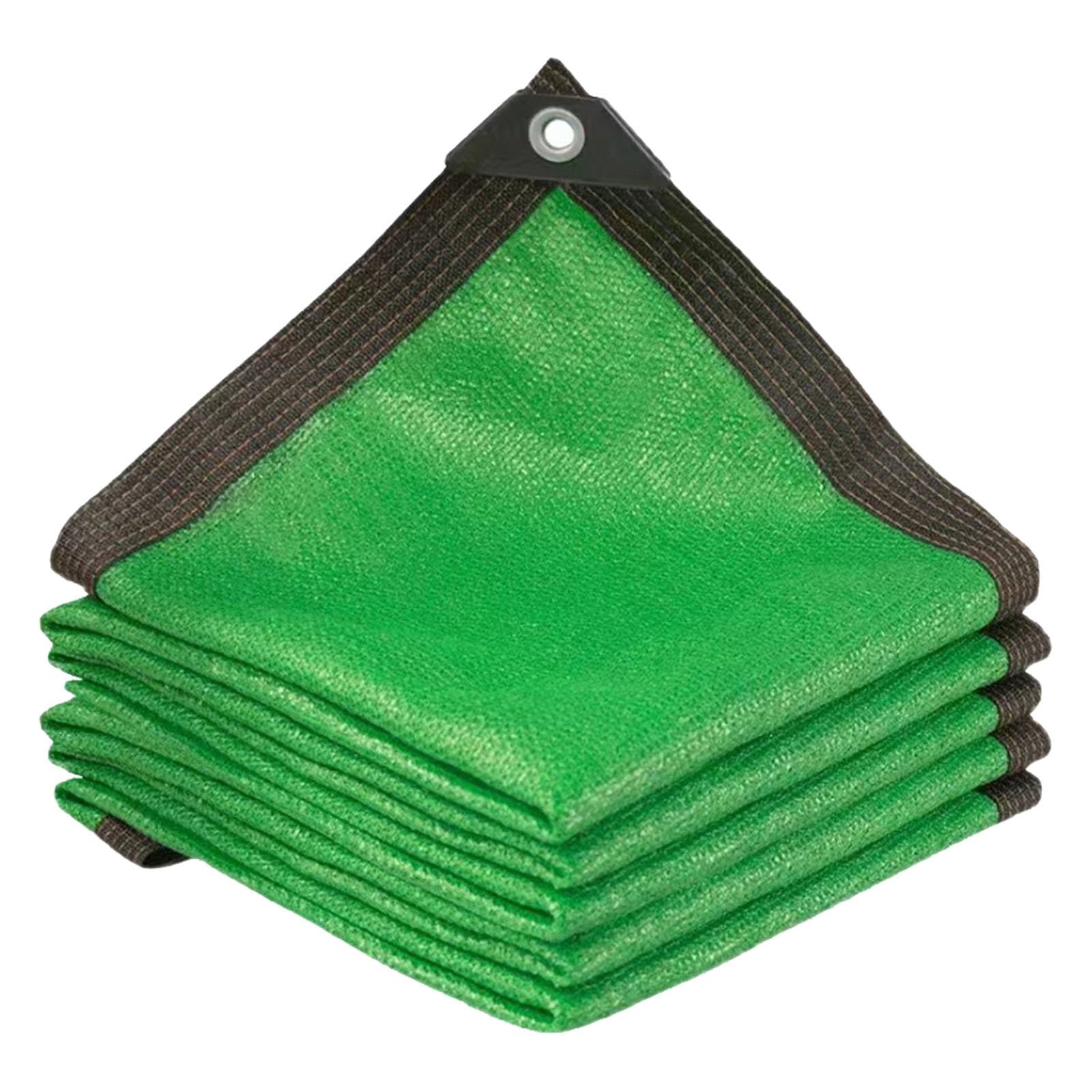 Red de sombra para exteriores, 60 % de protección UV, viento y malla antiprivacidad, para balcón, terraza, pérgola, camping, césped, verde, 5 x 6 m