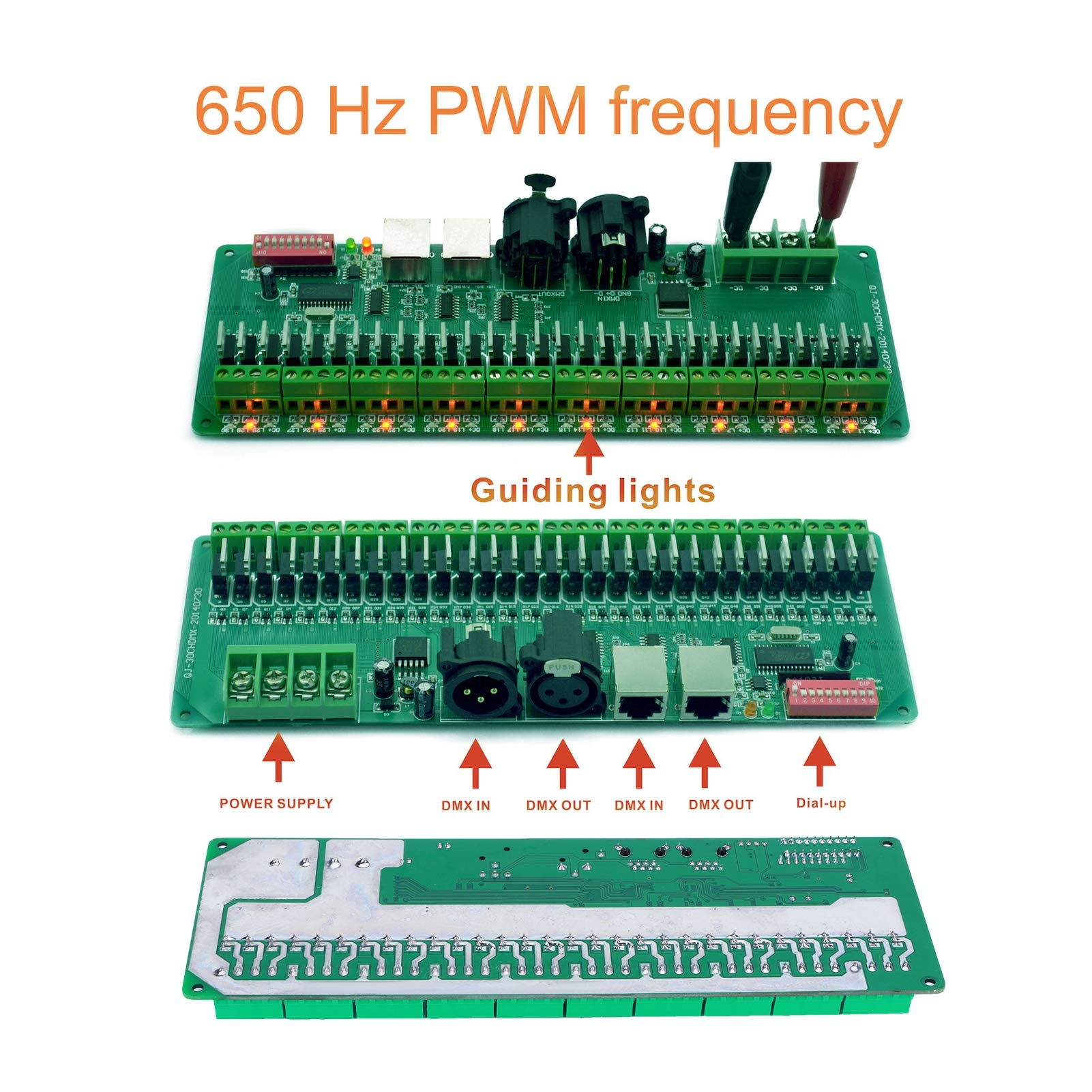 Kanal-DMX-Decoder, 30-Kanal-DMX512-Konstantdecoder, LED-Controller, DMX-Dimmer – Premium-Lichtsteuerung Für LED-Streifenlichter, Bühnenbars Und Veranstaltungen
