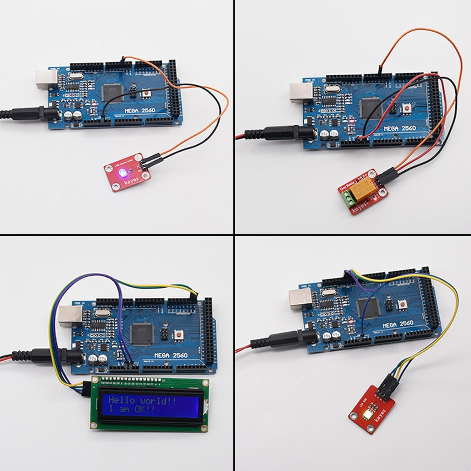 GERUI Per scheda Mega-2560-R3, per scheda di sviluppo Mega-2560, compatibile con modulo 2560 R3, migliorato 6,5 ~ 12 V, compatibile con Arduino