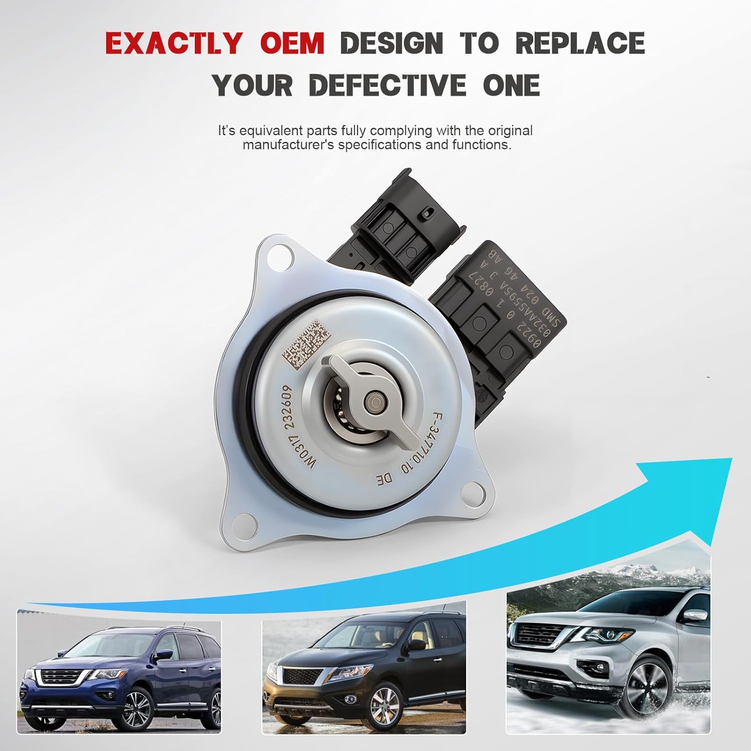 Variable Valve Timing Actuator VVT Adjustment Solenoid for 2017-2020 Nissan Pathfinder 3.5L Engines 23753-6KA0B 23753-6KA0C