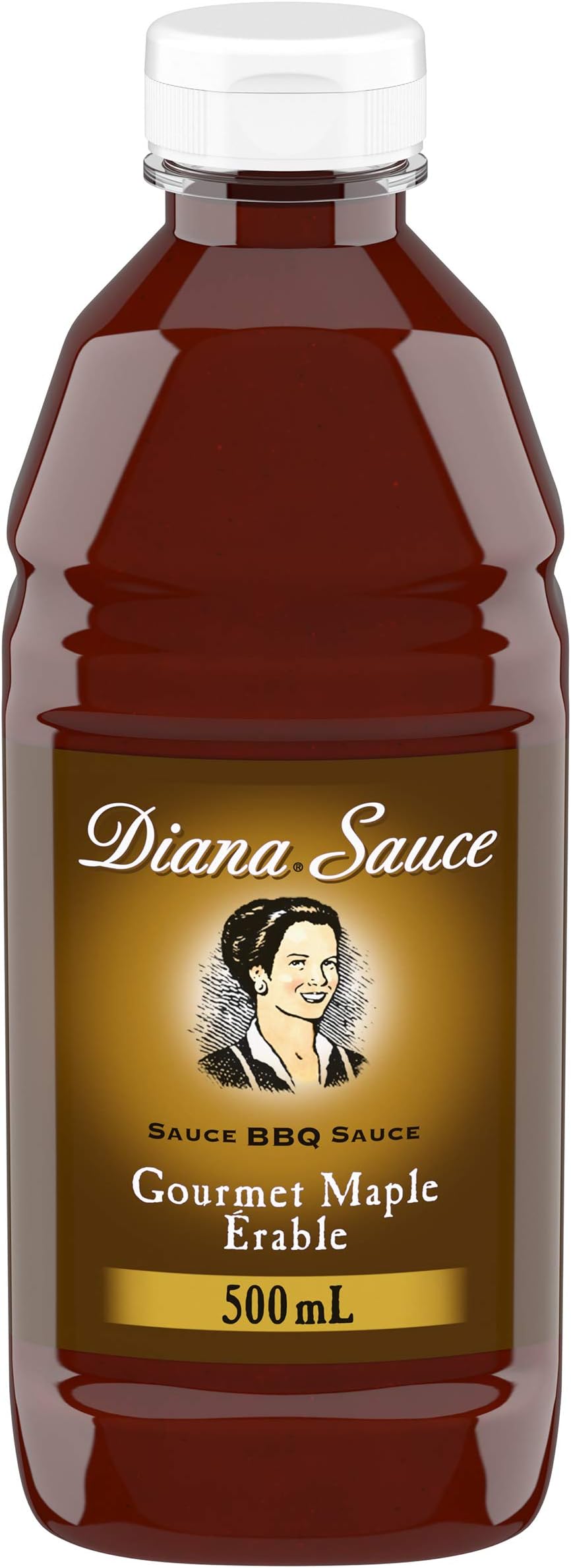 DIANA BBQ Sauce, Maple Syrup, 500ml/16.90 Fluid Ounces {Imported from Canada}