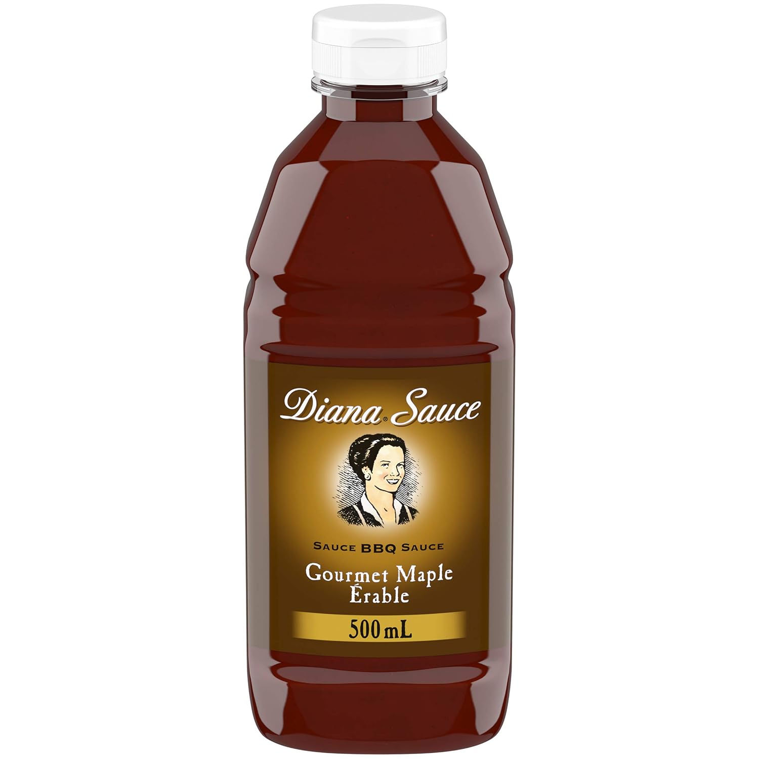 DIANA BBQ Sauce, Maple Syrup, 500ml/16.90 Fluid Ounces {Imported from Canada}