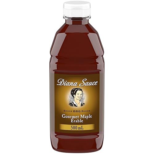 DIANA Salsa para barbacoa, jarabe de arce, 16.9 fl oz16.90 onzas líquidas Importado de Canadá