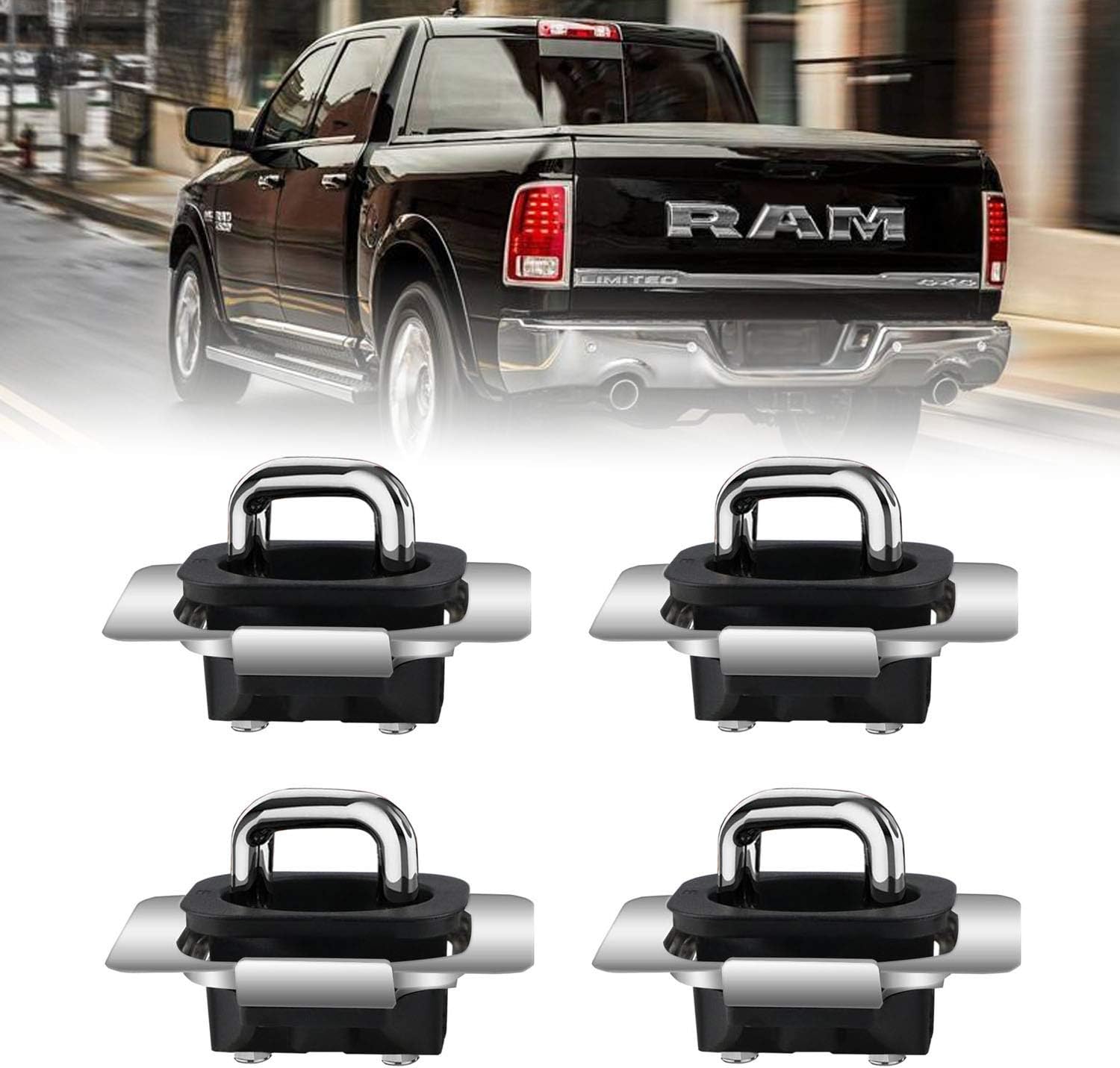 Buy Dibanyou For 09 18 Ram 1500 2500 3500 Tie Down Anchors Truck Bed Side Wall Anchors 4 Pack Online In Turkey B07p32cp55