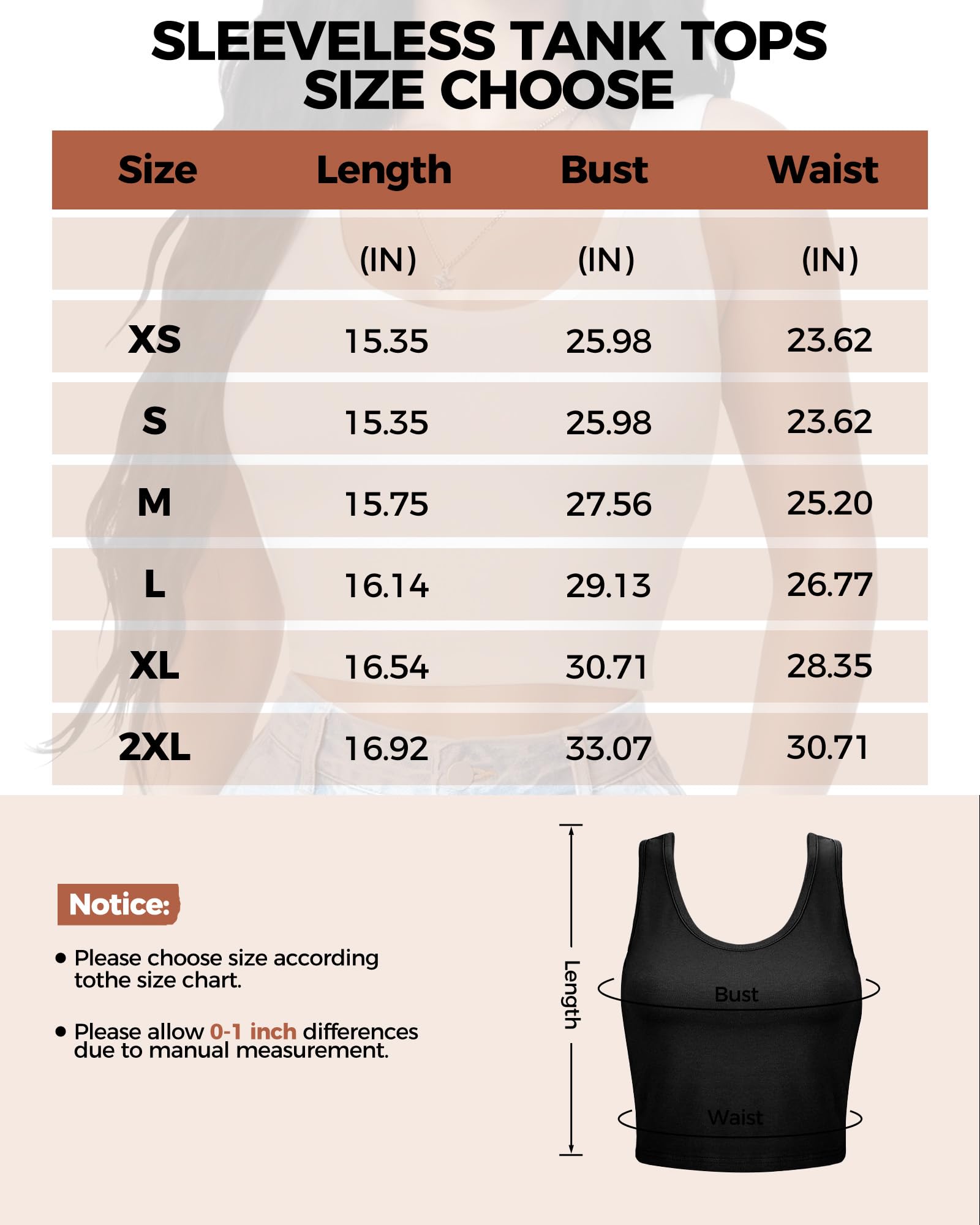 2-3 canottiere da donna, crop top senza maniche con scollo a U, crop top basic corto racerback per uscire magliette sportive atletiche