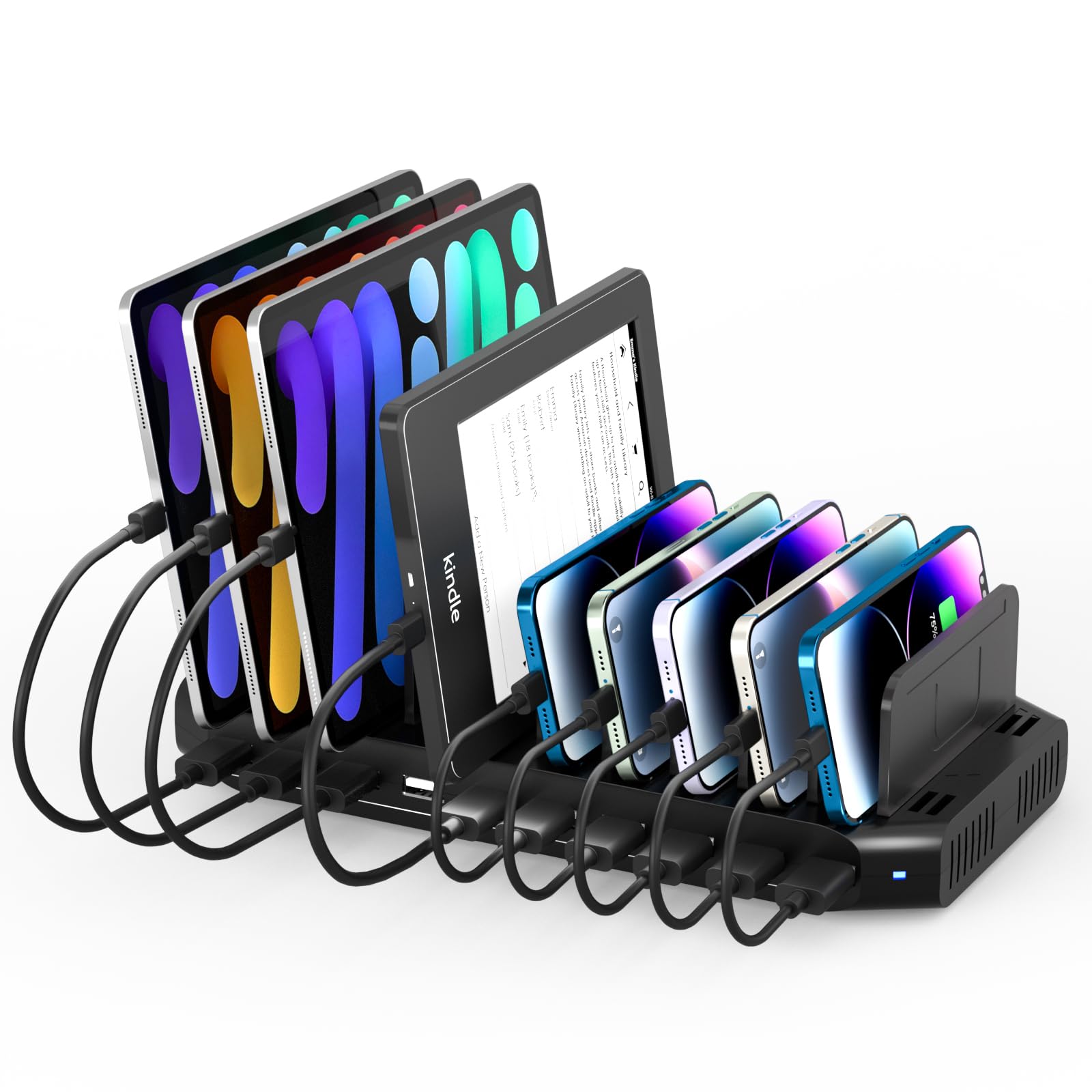 Phone Stand Multi Device Charging Station Alxum 120W USB Charging
