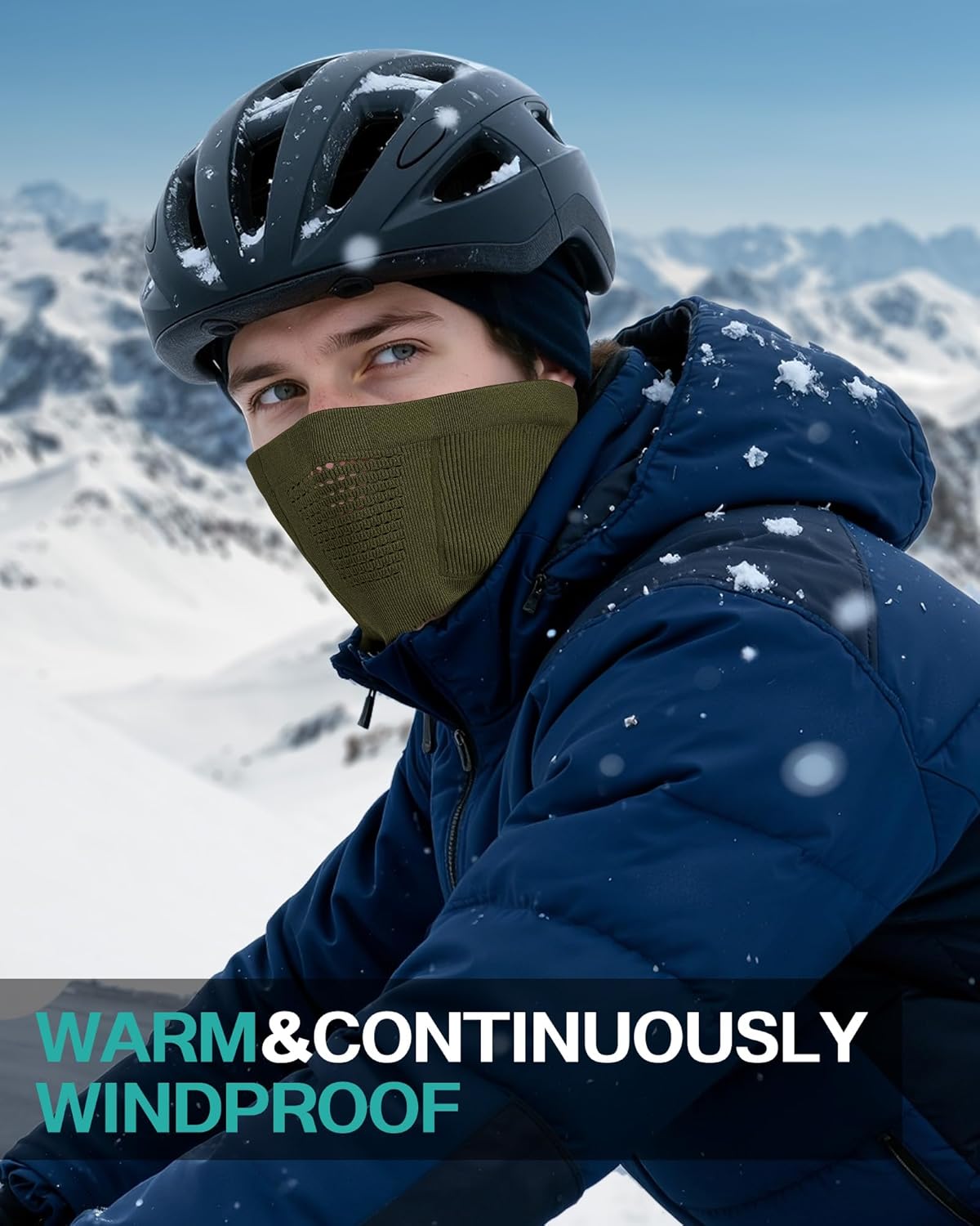 Winter Neck Gaiter Windproof Neck Warmer Scarf Breathable Half-Face Mask Ski Mask Unisex for for Cold Weather Outdoor - Image 4