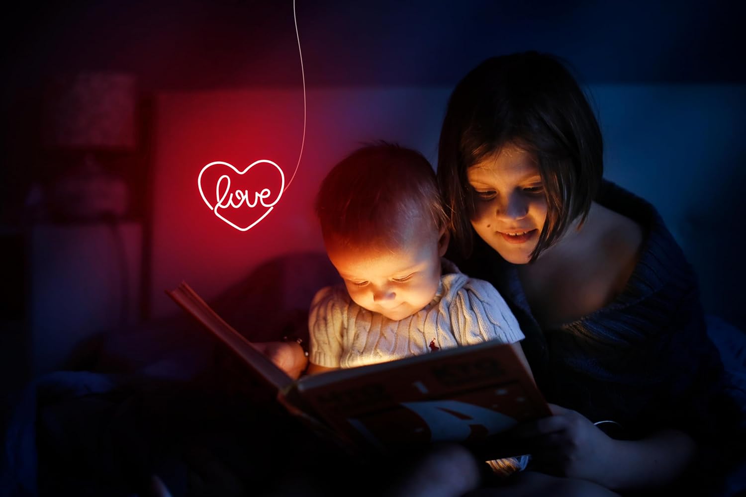 ADVPRO Love in The Heart Flex Silicone LED Neon Sign - Red - st16s33-fnu0049-r