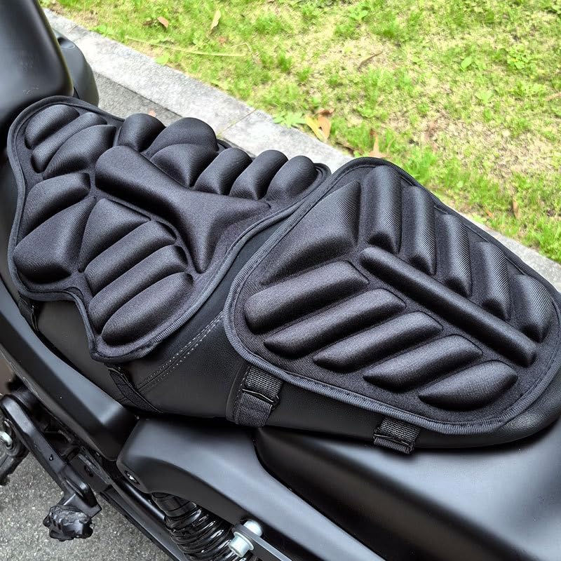 Motorcycle Seat Cover for Bajaj Pulsar F250/N125/N150/N160/N250/NS125/NS160/NS200/NS400z/P150/RS200, Breathable 3D Mesh Cooling Seat Cushion Cover, Anti-Slip Elastic Motorcycle Seat Protector