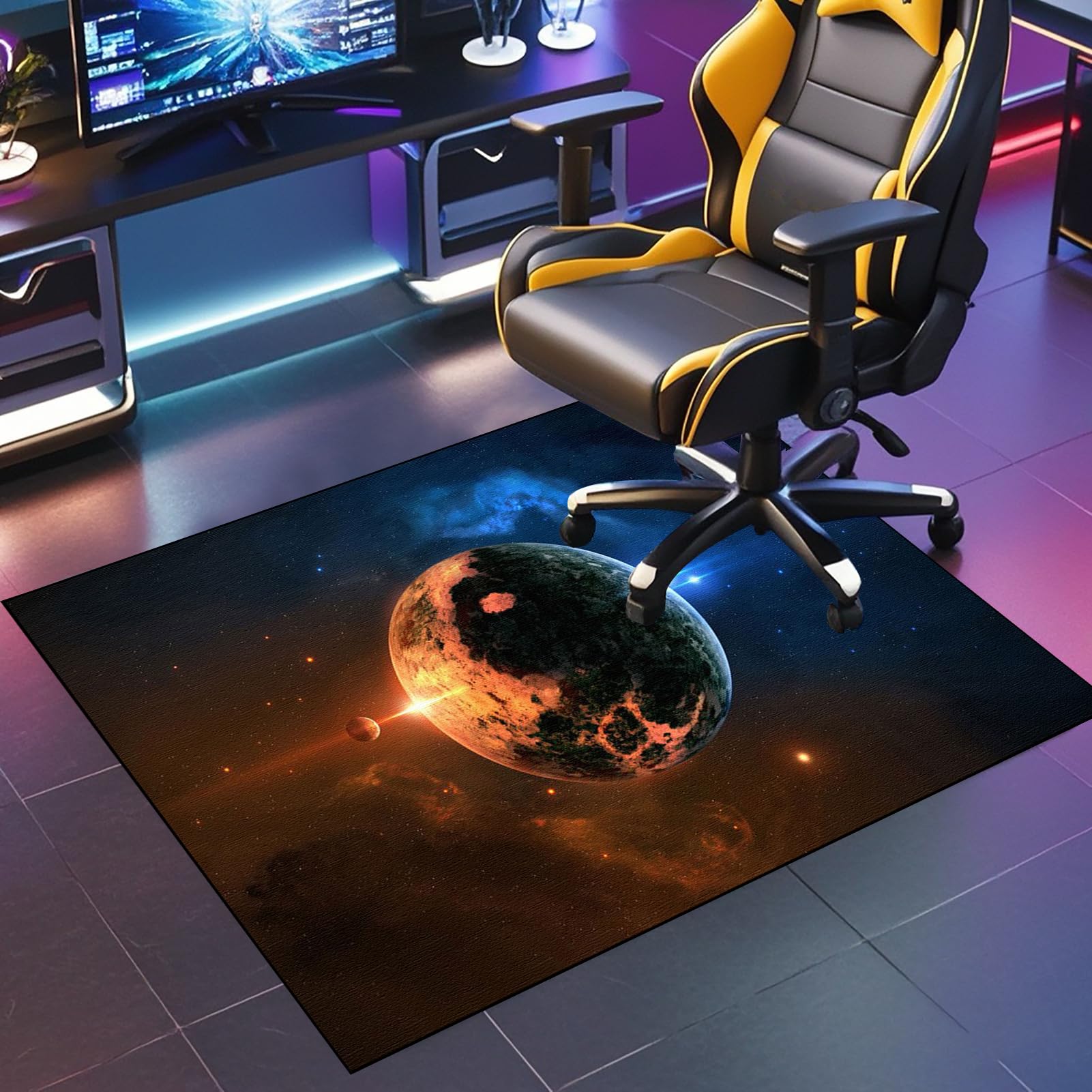 JaevKwzy Carpet Protector Floor Mat, Office Chair Mat for Carpets 70 x 120 cm, Gaming Chair Mat, Desk Chair Mat for Carpeted Floors, Floor Protector for Office and Home Desk Chairs — image 1