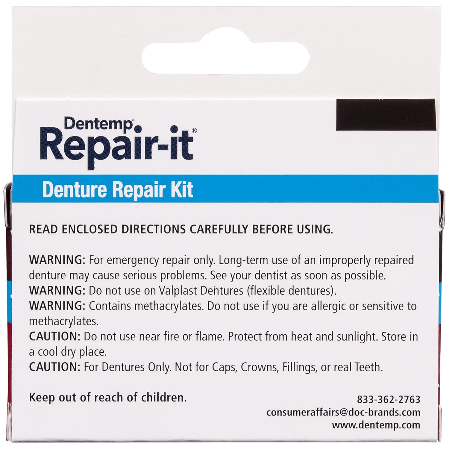 Buy Dentemp Repairit Denture Repair Kit & Relineit Denture Reliner