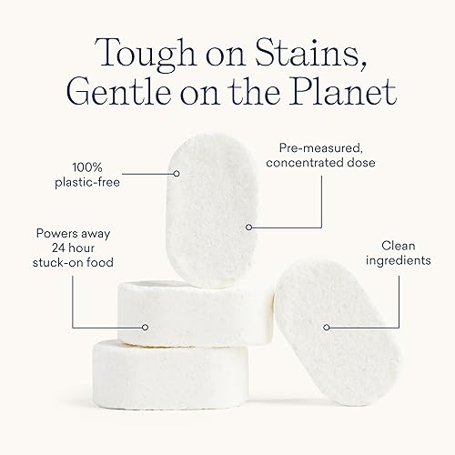 Miniatura 3 de BLUELAND Tabletas de detergente para lavavajillas sin plástico, 120 unidades, sin perfume