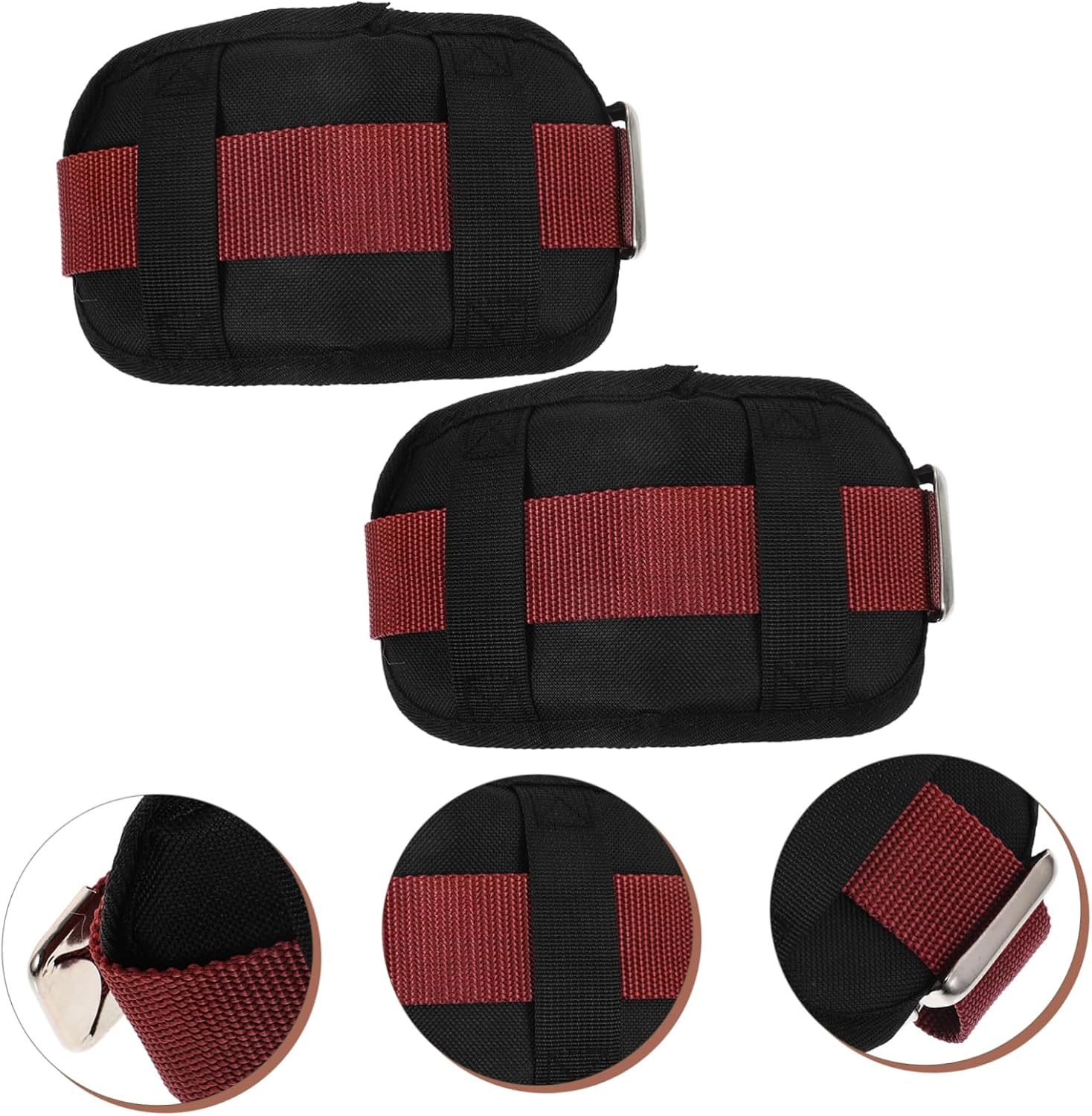 Mobestech 8sets Drywall Stilt Replacement Straps Padded Leg Bands Comfort Accessories for Painting Plastering and Construction Tasks