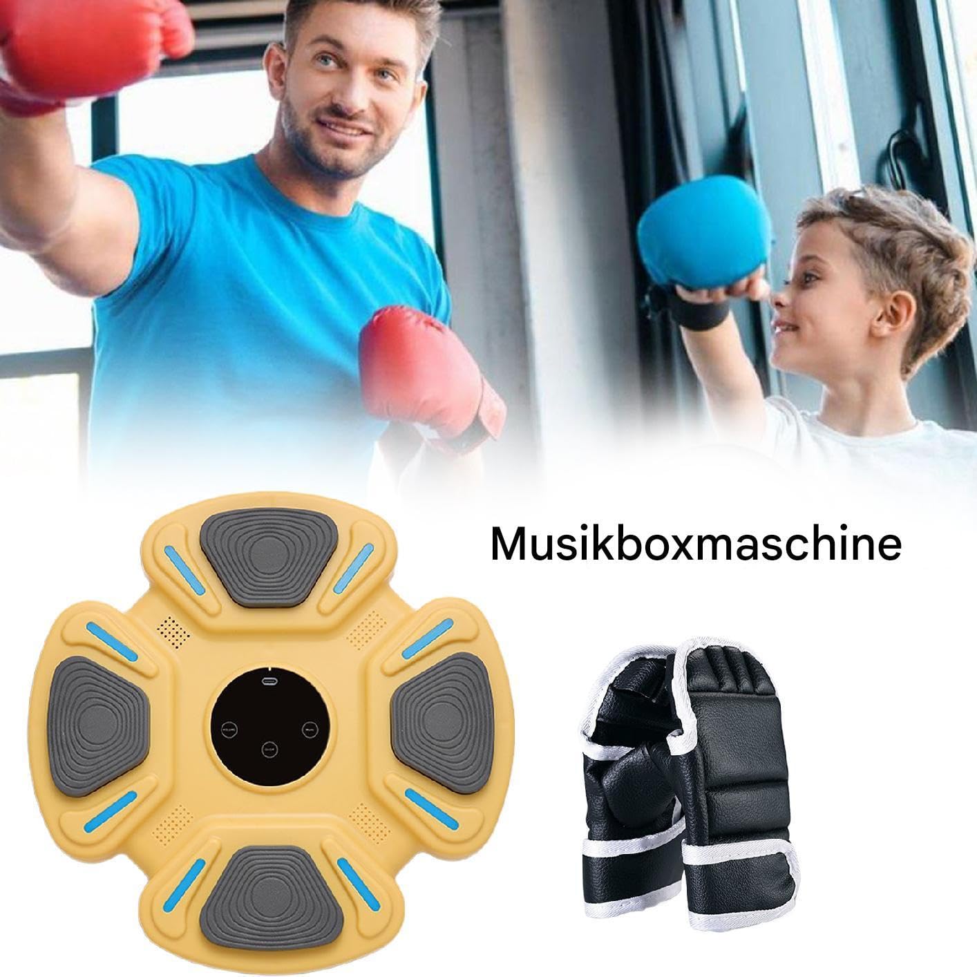 Muzyczna maszyna bokserska, inteligentne, bezprzewodowe urządzenie treningowe, trener bokserski i bokserski, do treningu fitness, dla mężczyzn i kobiet, do domu, na siłownię, do biura, salonu