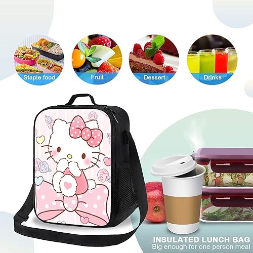 Miniatura 5 de SteFik Bonita bolsa de almuerzo para mujer, reutilizable, aislada, para oficina, trabajo, picnic, senderismo