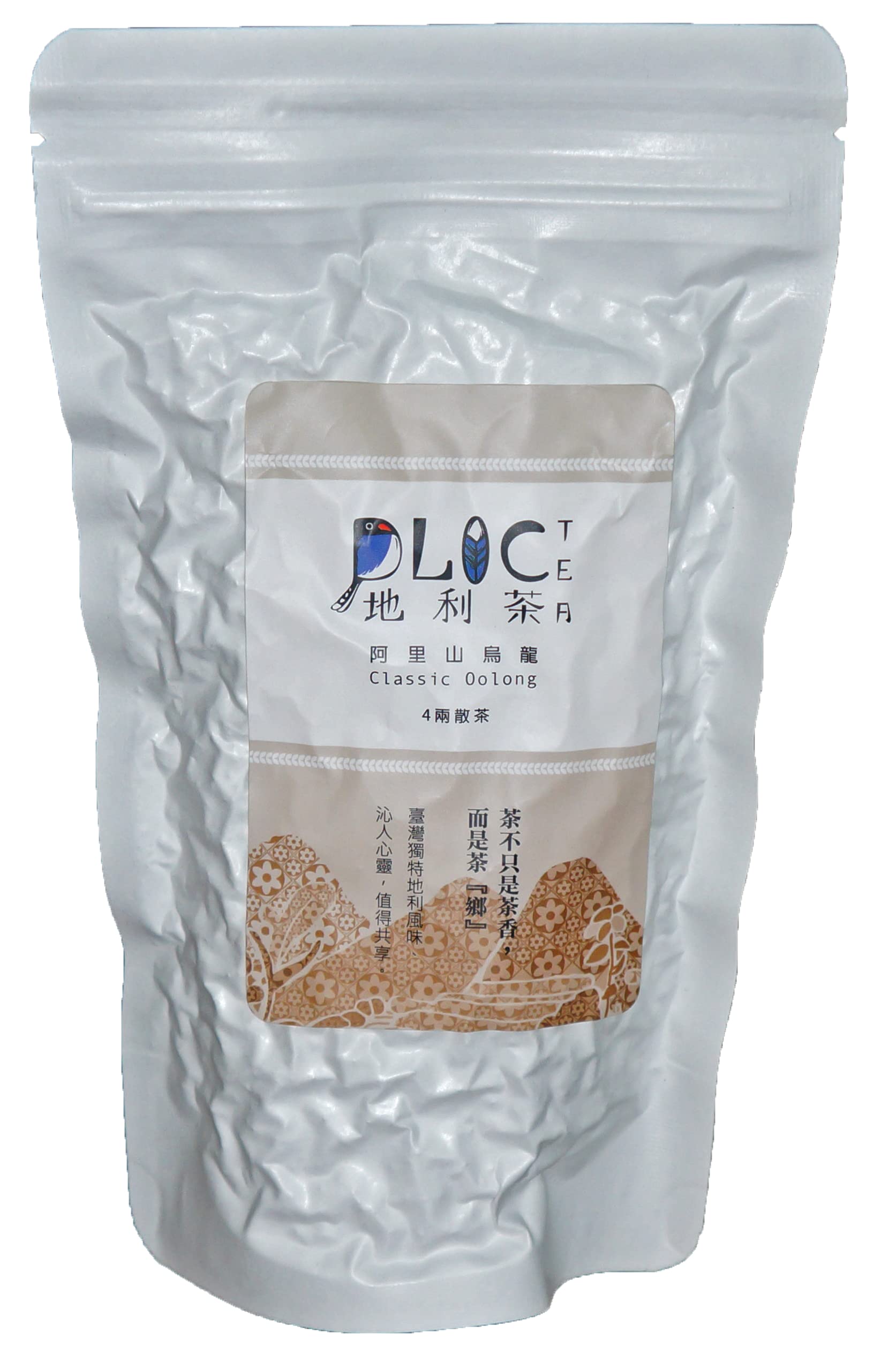 DLIC TEA Taiwan Alishan Klassischer Qingxin Oolong Tee 150 g Bergtee Oolong Kraftbeutel mit Reißverschluss