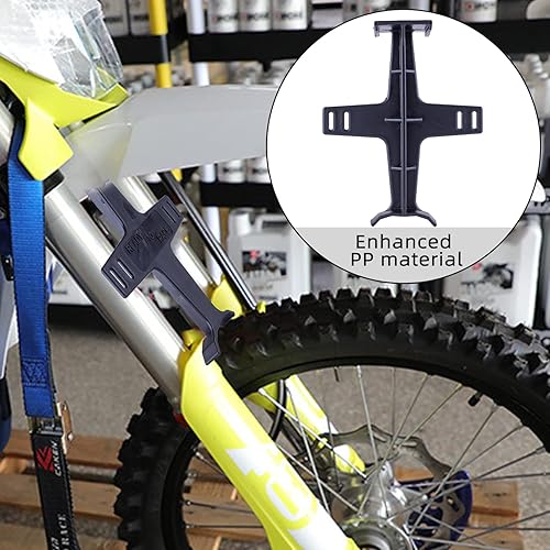 Vista 17 de PRO CAKEN Soporte universal de horquilla de motocicleta de 10.6 pulgadas, protección de horquilla de plástico, protector de horquilla