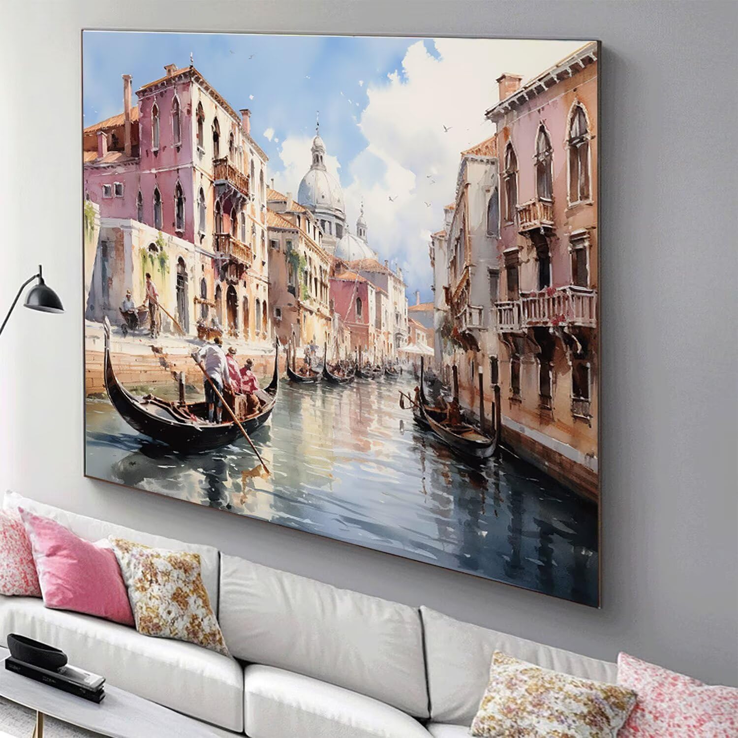 Malowanie diamentami Duże 90 x 60 cm Diamentowa łódź Malarstwo Kompletny zestaw, DIY Pełne wiercenie Europa Mozaika Rhinestone Malarstwo Diamentowe, Kryształowe Diamenty Sztuka Obrazy Kreatywne