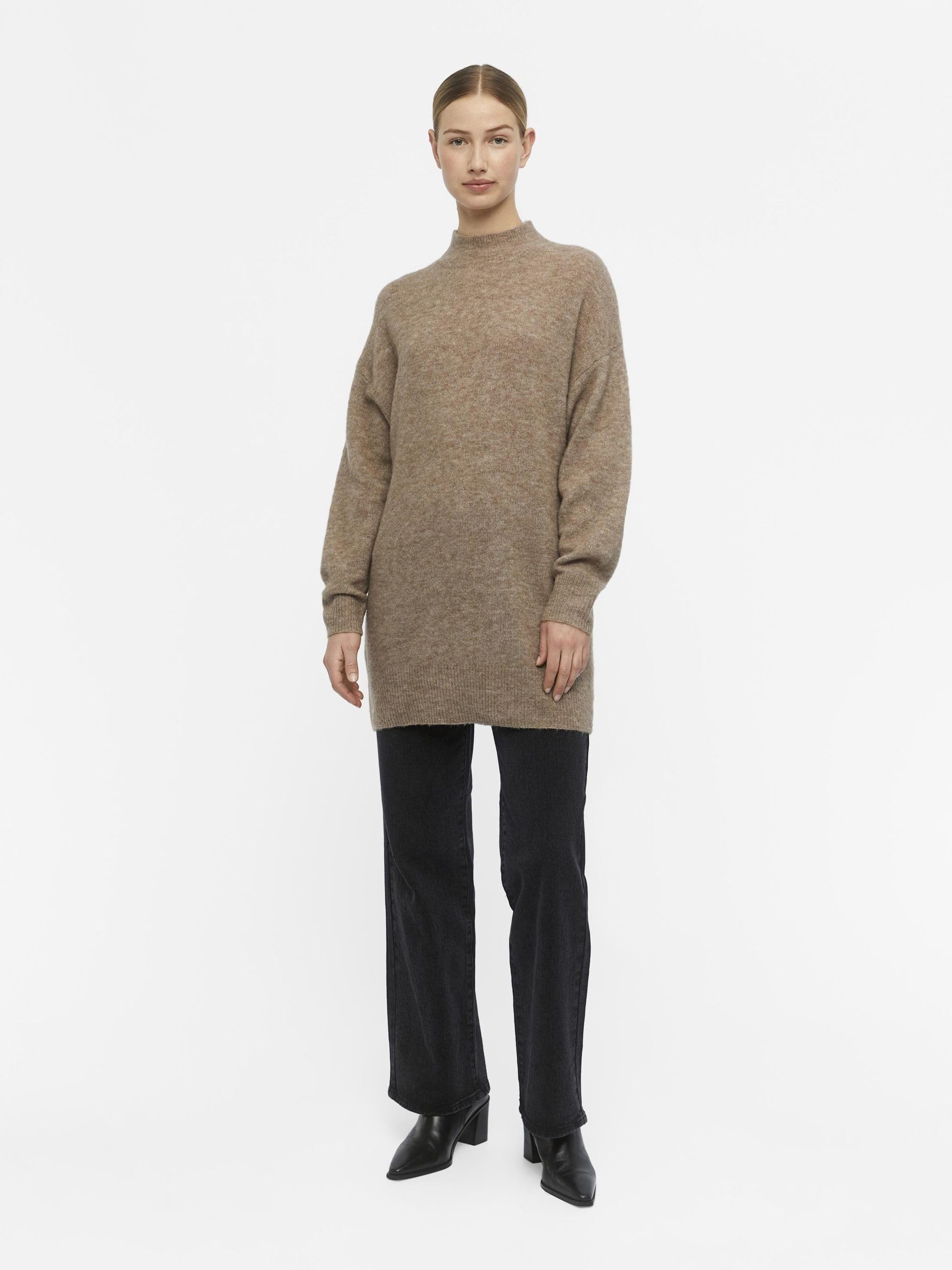 Object Sweter Kobiety Objellie L/S Knit Tunic Noos