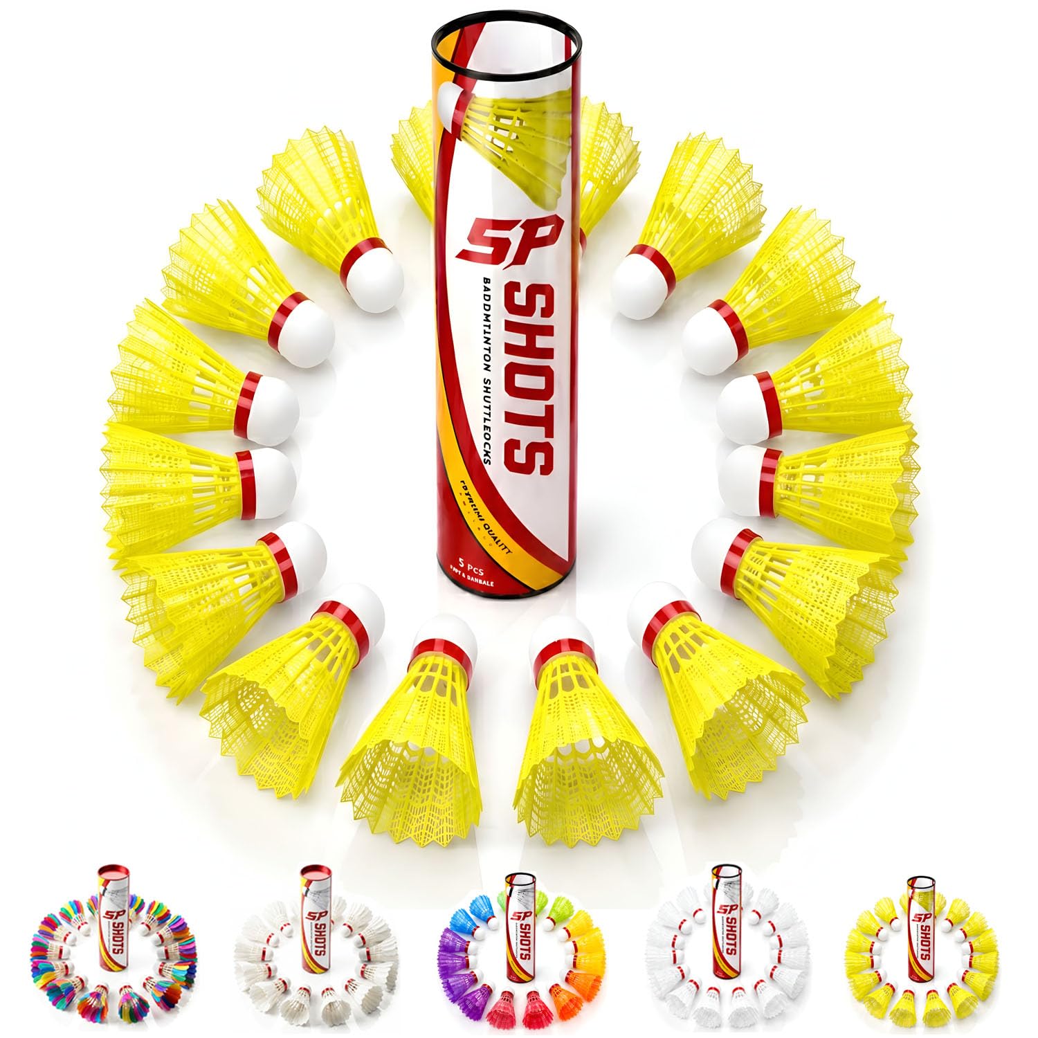 TAVASYA Light Green Badminton Shuttlecocks | Pack of 6 | Durable Lightweight Nylon Shuttlecocks for Indoor, Outdoor Play, Practice & Training-picture-26