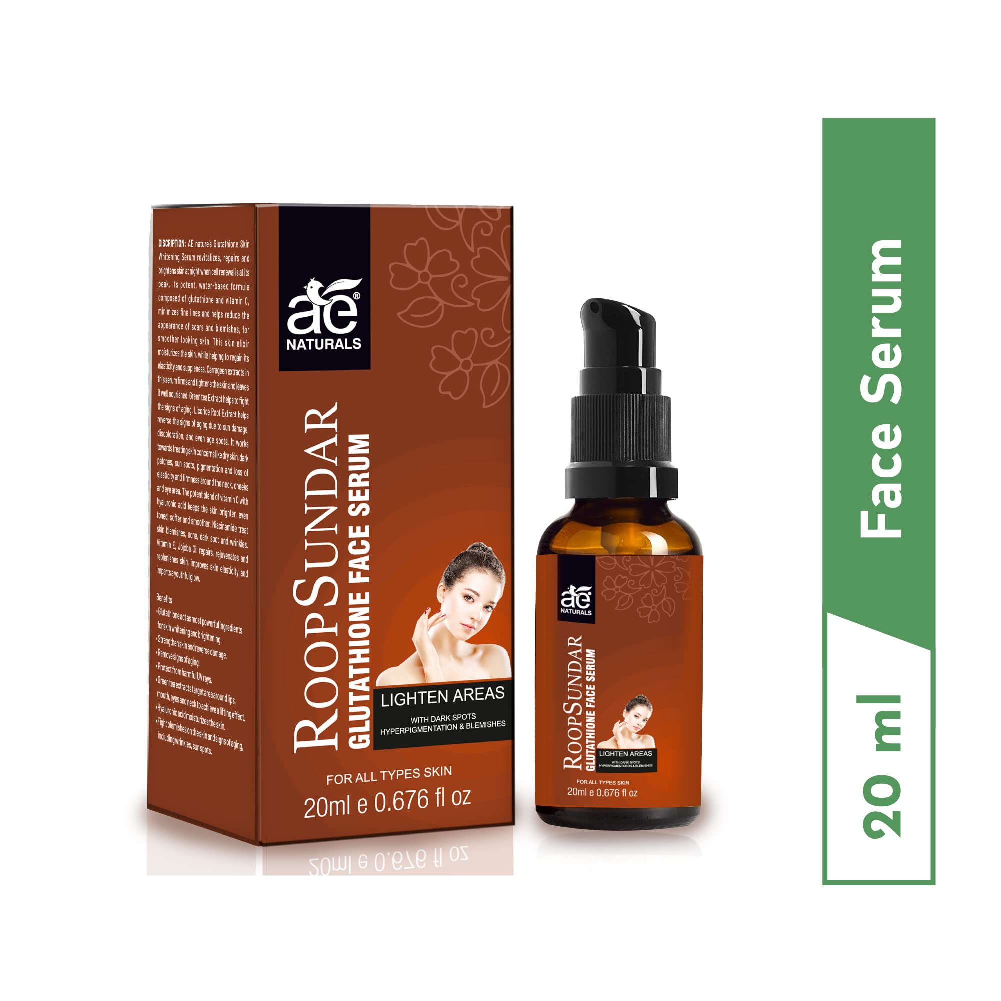 glutathione lighten eyes Ae Naturals Serum Glutathione Brightening Serum Skin Lightener It Can