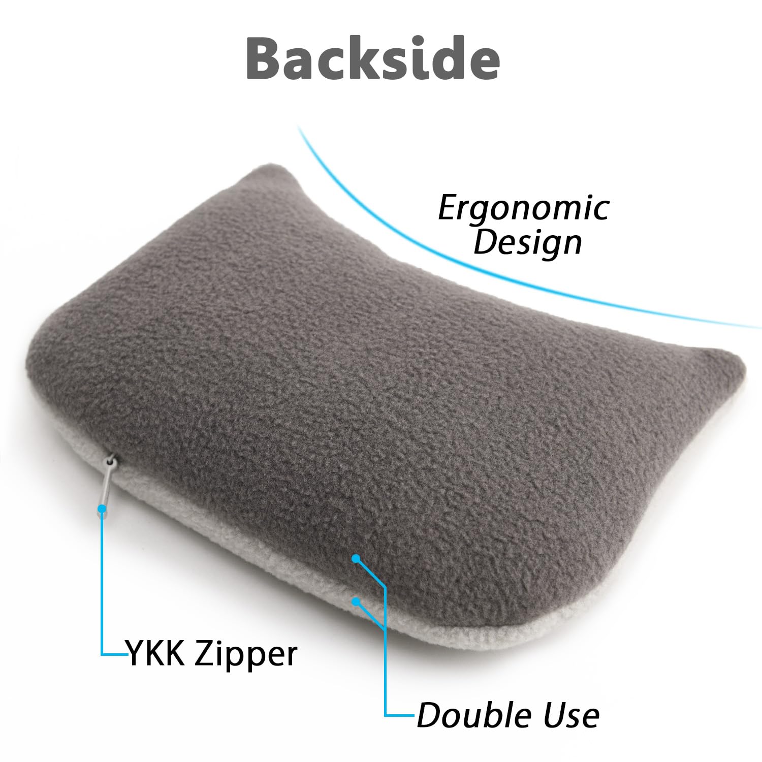 Ergonomische große Handgelenkauflage für Maus, Ergobeads Verdicktes Mauspad für Computer, Laptop, PC-Spiele, Home-Office-Arbeit, einfaches Schreiben, Schmerzlinderung am Handgelenk (Grau)