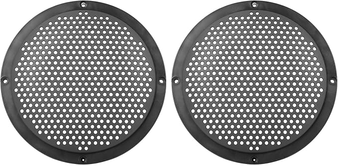 X AUTOHAUX 2pcs 4" Blue Car Audio Speaker Cover Mesh Subwoofer Grill Horn Glossy Guard Protector - View #9
