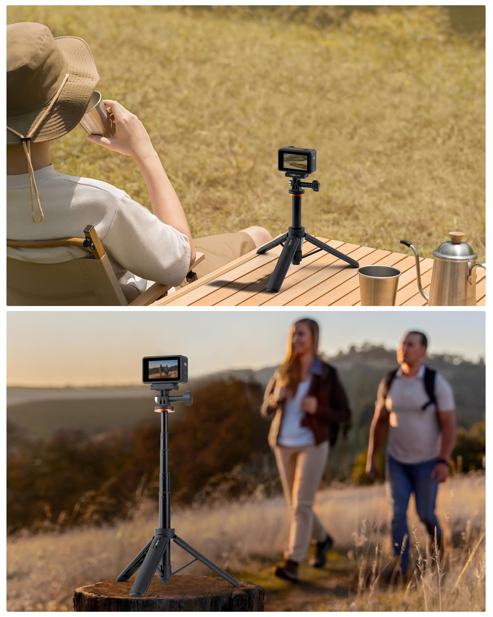 Amazon | DJI Osmo Action 5 Pro/4用 ミニ延長ロッド/三脚/自撮り棒/一