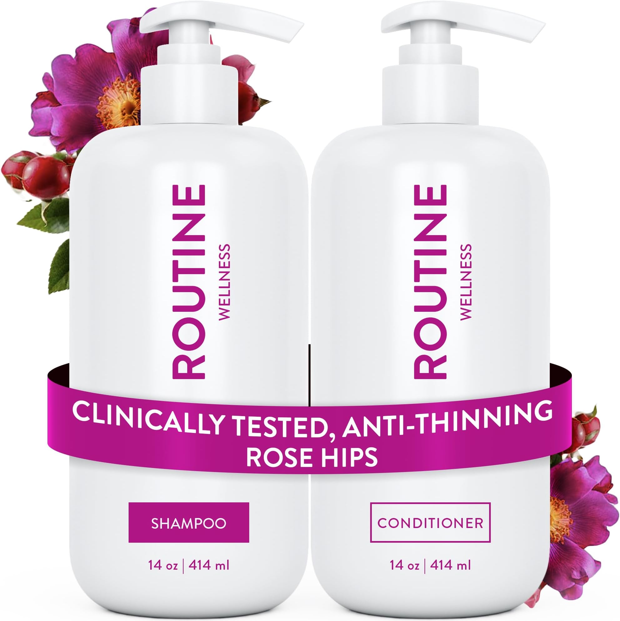 Volumizing Biotin Shampoo And Conditioner Set - Sulfate Free Shampoo And Conditioner For Dry Damaged Hair Care - Thinning Hair Shampoo And Conditioner With Nourishing Biotin And Rosemary Oil (25oz - View #11