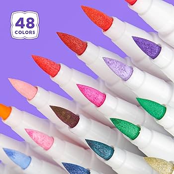 Amazon | Arrtx アクリルマーカー 48色セット｜プロ仕様柔毛