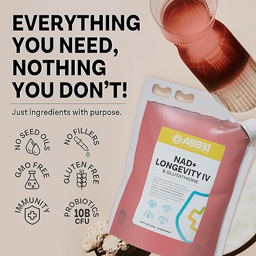 Miniatura 6 de NAD+ Longevidad y glutatión en polvo Suplemento a granel de 1 galón Energía celular, desintoxicación y apoyo antienvejecimiento Vegano, sin OMG,