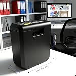 Wingwise 8 Sheets Paper Shredder for Home | P-2, 2 Mins Runtime, 2.6 gal