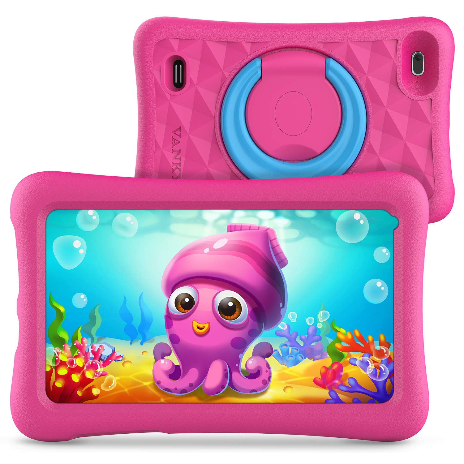 Vankyo MatrixPad Z1 Kids Tablet 7 inch, 32GB ROM, Kidoz Pre Installed, IPS HD Display, WiFi Android Tablet, Kid-Proof, Pink