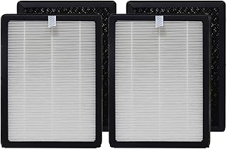 CAP-500FPK Replacement Filter Compatible with Cuisinart CAP-500 Air Purifier,2-Pack(4 Filters) H13 HEPA 3-Stage Filtration Activated Carbon 2-in-1