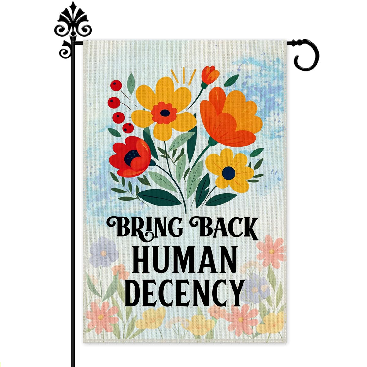 Drapeau de jardin double face 30,5 x 45,7 cm décoration de cour et terrain