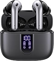 Vista 9 de TAGRY Auriculares Bluetooth Verdaderamente Inalámbricos Auriculares 60H Reproducción Pantalla LED de Energía Audífonos con Estuche de Carga