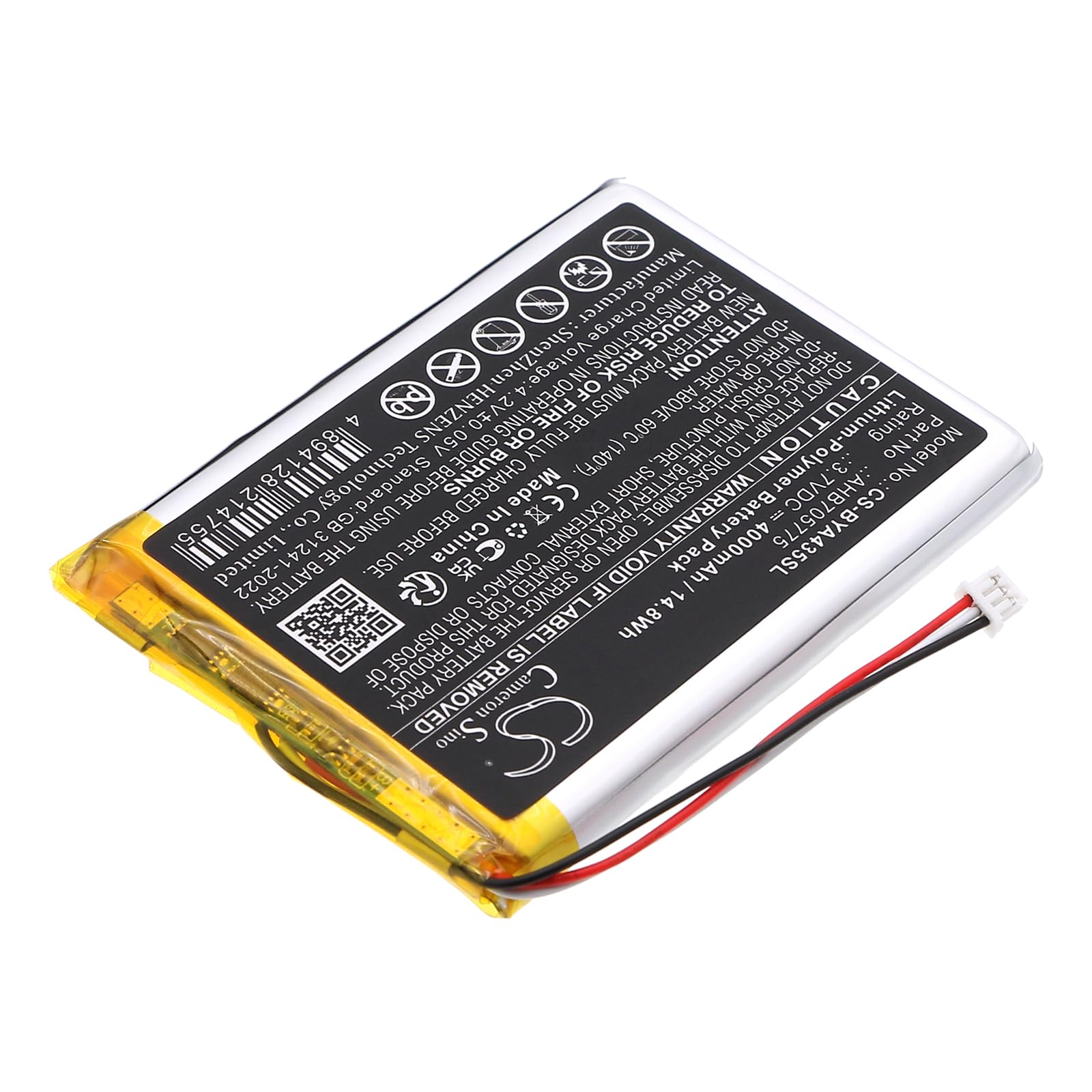 Batterie de rechange pour Babymoov A014426, A014433, A014435, Babyphone Yoo Go+ HD, Babyphone Yoo Master +, Babyphone Yoo Master+, Yoo Go +, Yoo Master + PN : AHB705775 4000 mAh / 14,8 Wh