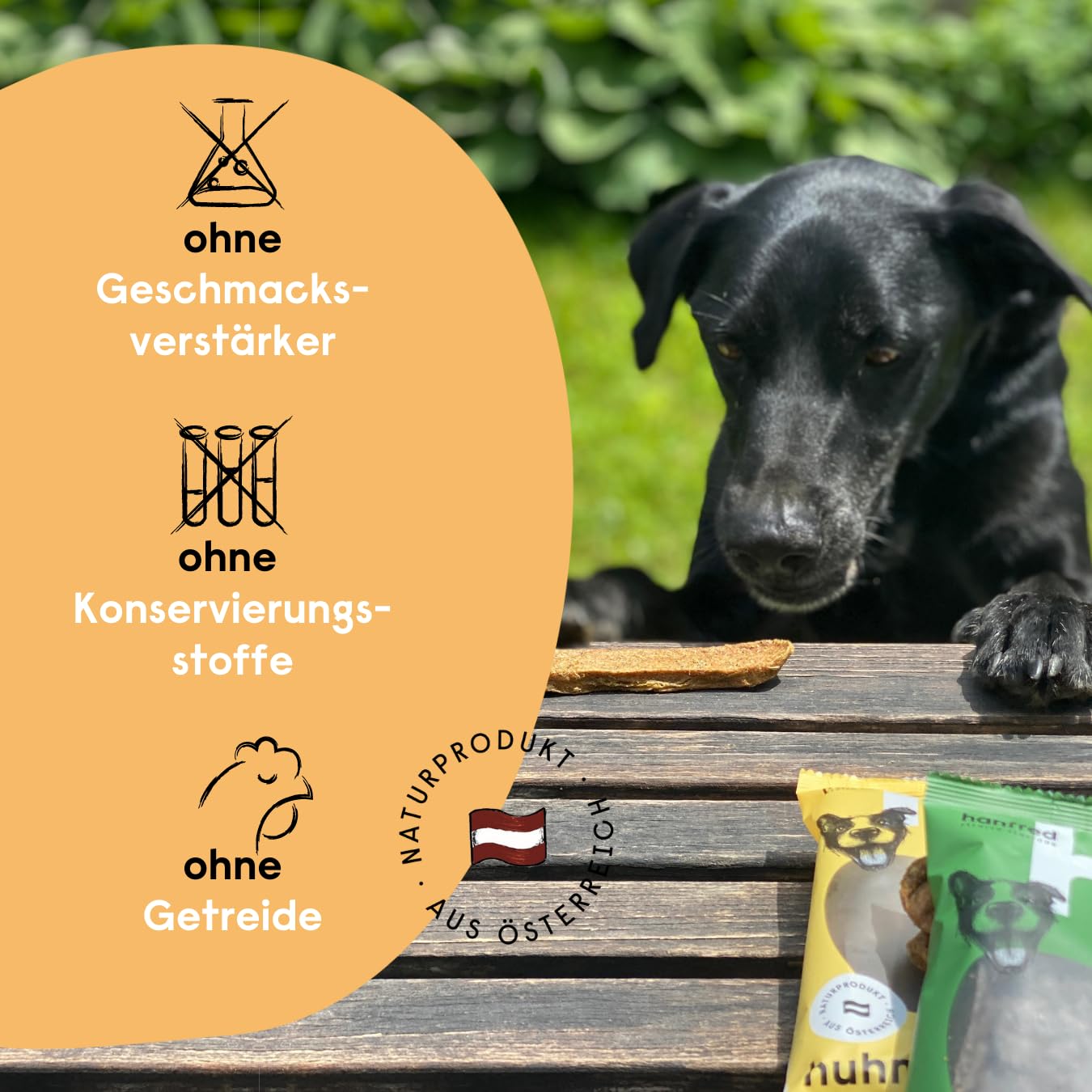 SOS Stangerl contiene carne di pollo essiccata e canapa in polvere - spuntino per cani, senza cereali, in caso di agitazione, contro lo stress, supporta la digestione e le articolazioni (6 x