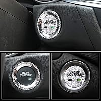 Vista 6 de CARFIB Accesorio de Brillo para Interior de Coche para Cadillac CT6 CTS Escalade SRX XT5 XTS Anillo de Botón de Encendido Botón de Arranque Motor