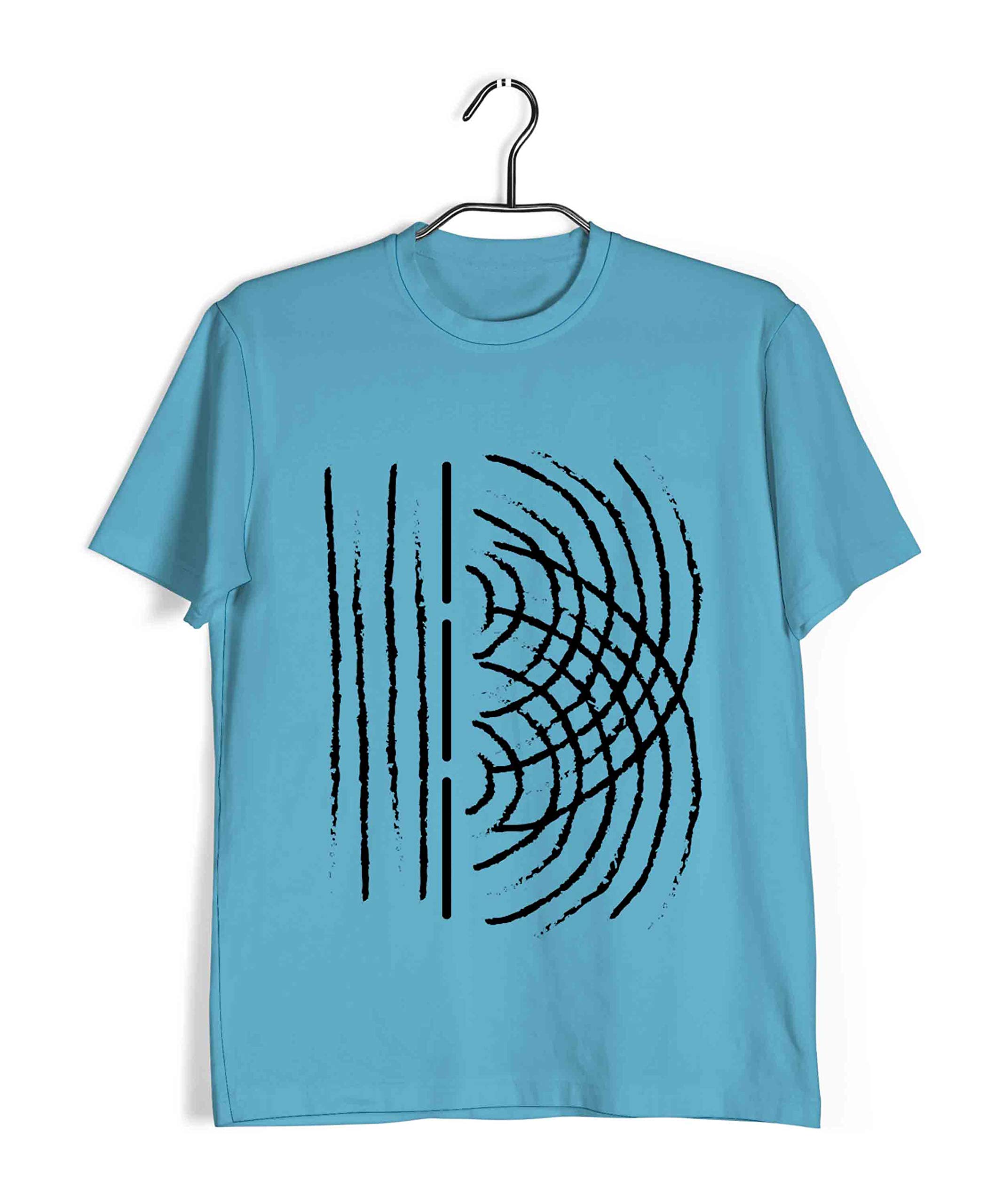 Aaramkhor Physics T-Shirt for Men | Wave Diffraction | Nerd | Science | Regular Fit for Men Sizes S to 4XL|