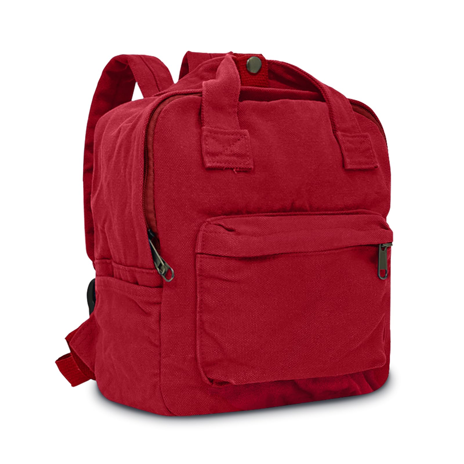 Boziee Klein Rucksack Damen Canvas/Cord Cityrucksack Rucksäcke Daypacks,Rucksackhandtaschen Kinderrucksäcke für Schule Travel Arbeit Damen Mädchen Teenager Unisex small size