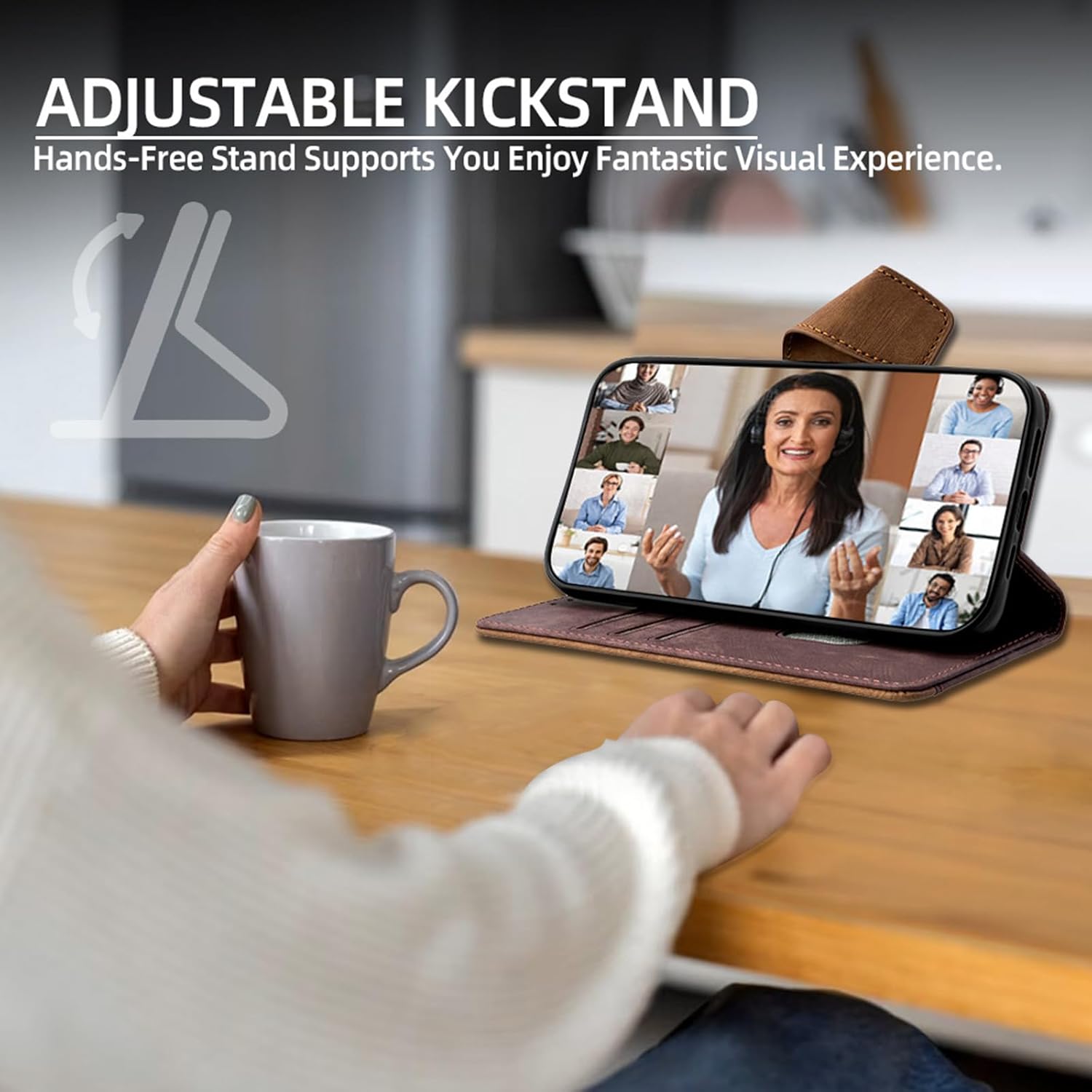 Wallet Case for iPhone 17 Pro Max/17 Pro/Air/17, Long Shoulder Chain Leather All-Inclusive Protection Cover Flip Folio Stand Function Protection Phone Case(Black,16 Pro)