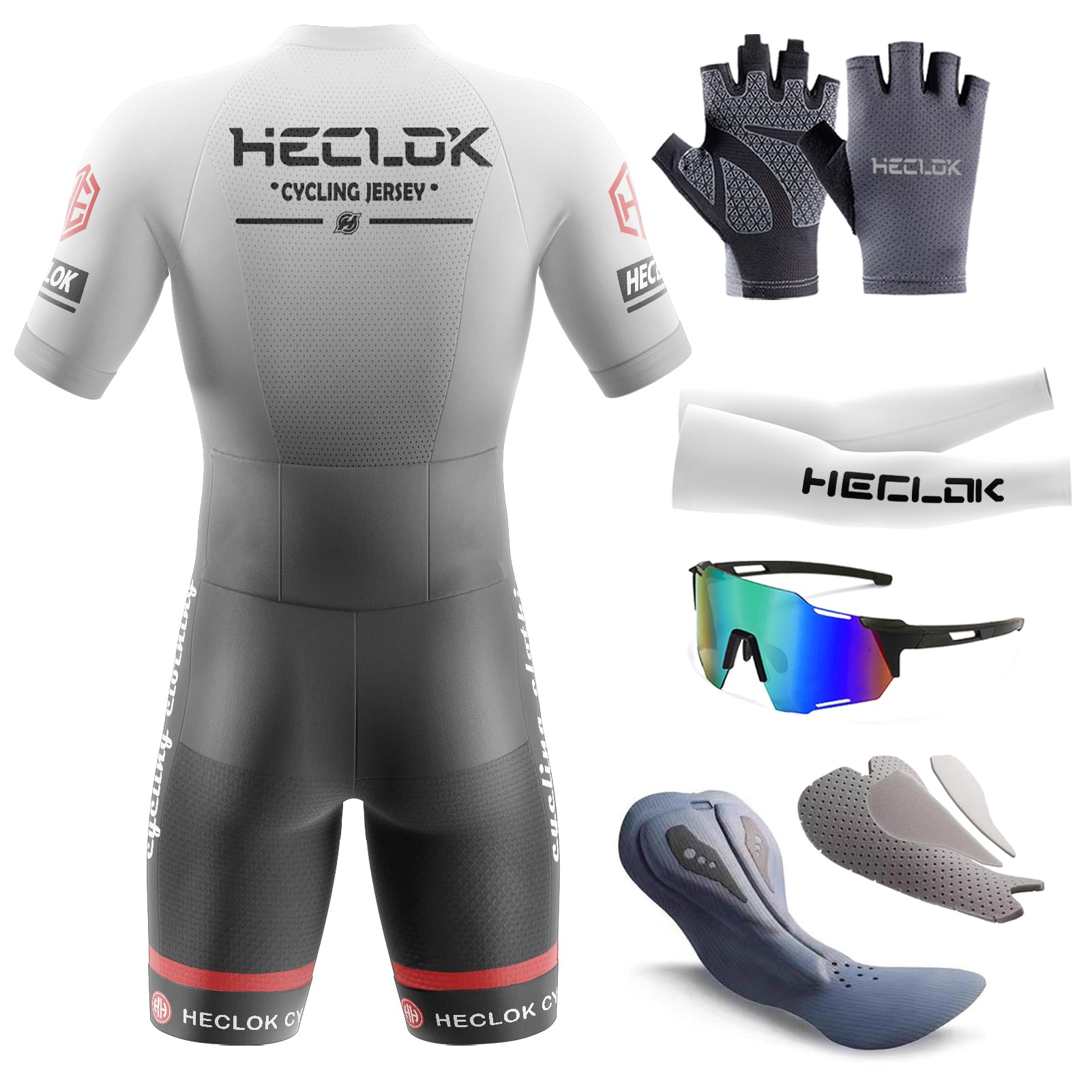 Combinaison de Cyclisme à Manches Courtes pour Homme，Cyclisme Body，Mens Pro Trifonction Manches Courtes Triathlon Racing Tri Suit，Rembourrage Premium spécifique à la compétition