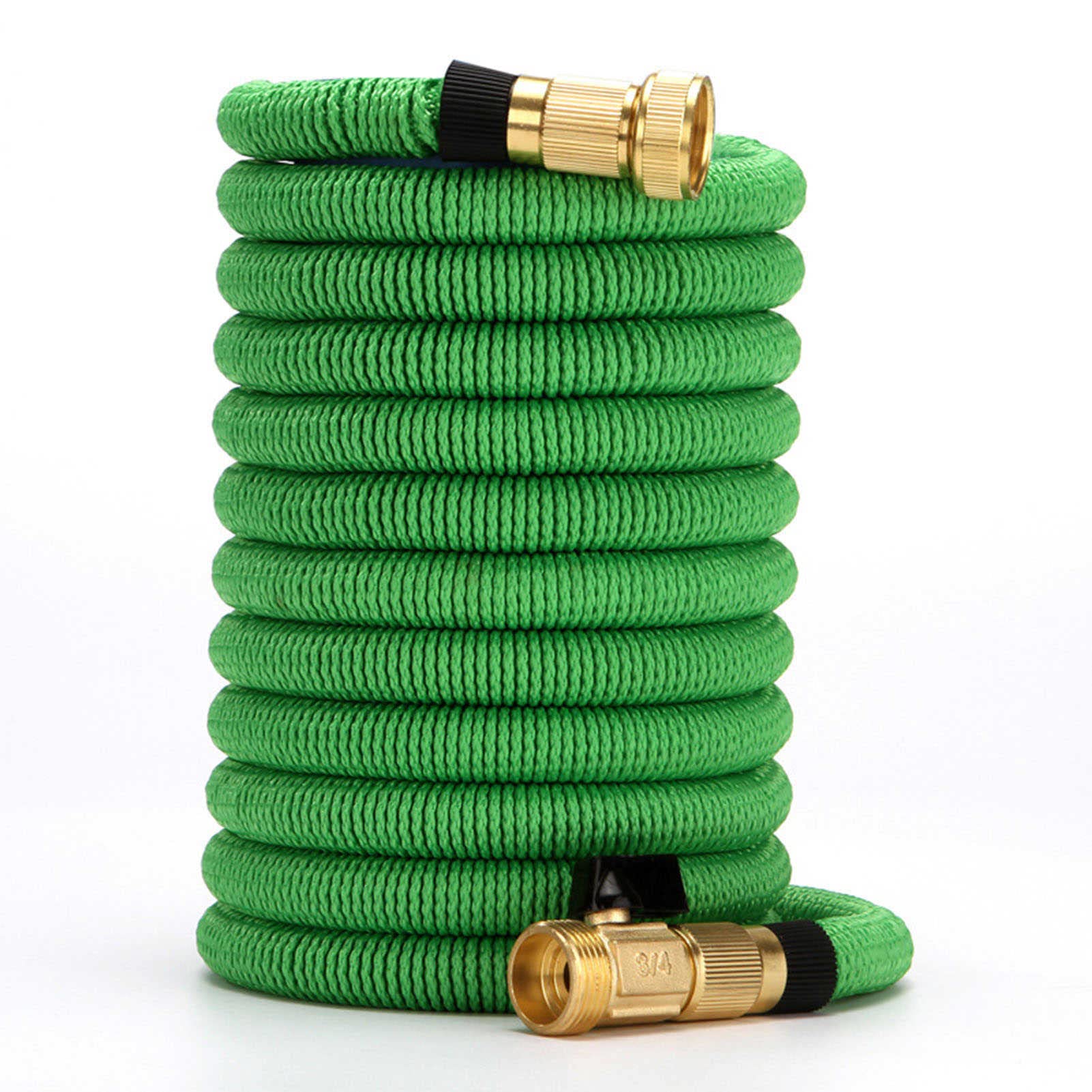 Tubo da giardino espandibile, resistente, leggero, con raccordi in ottone massiccio per prestazioni di irrigazione superiori, 22,5 – 90,2 m