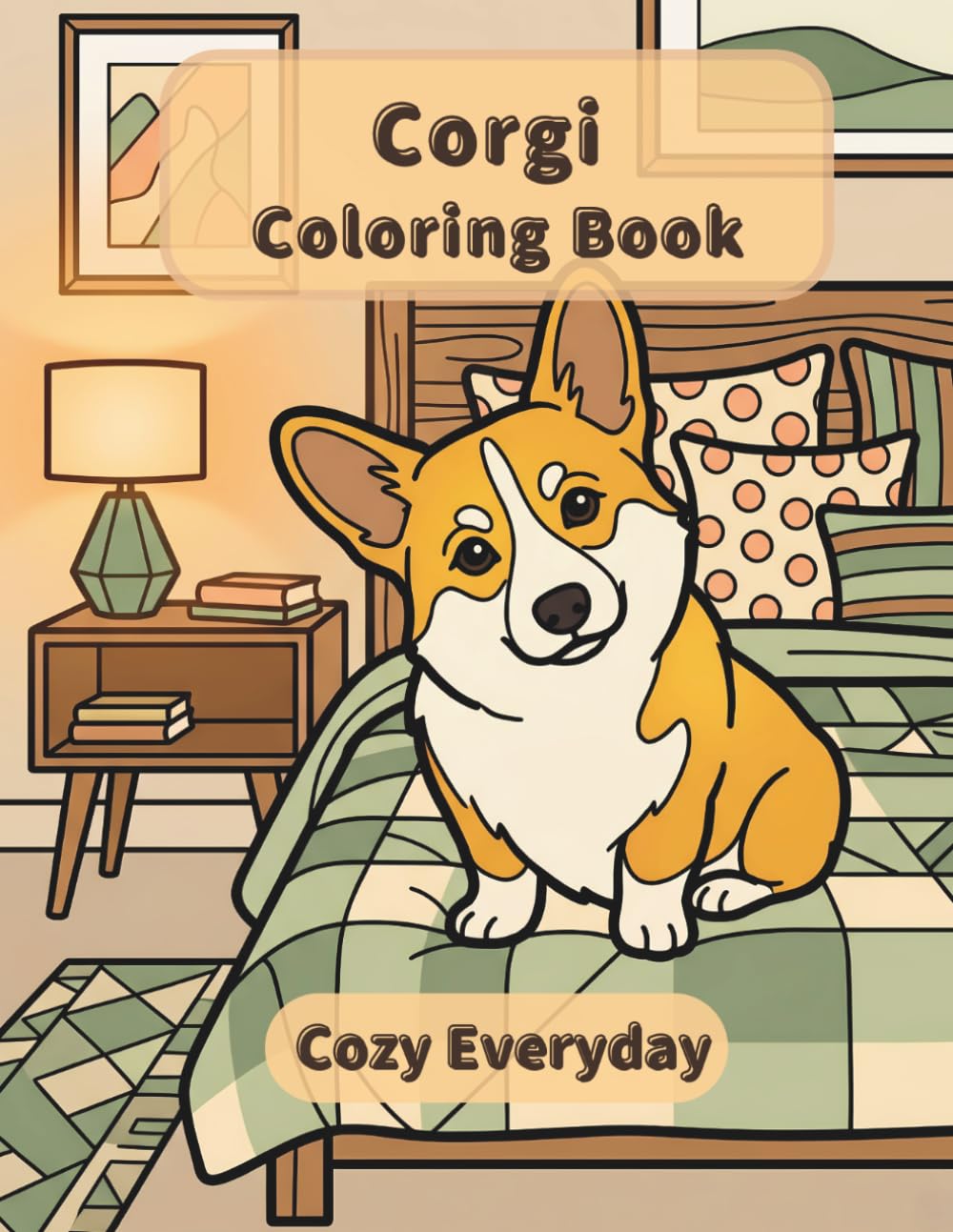 Corgi Coloring Book: Cozy Everyday: A Cozy Bold and Easy Coloring Book for Adults and Seniors with Cute and Simple Corgi Designs for Stress Relief, Relaxation, and Mindfulness