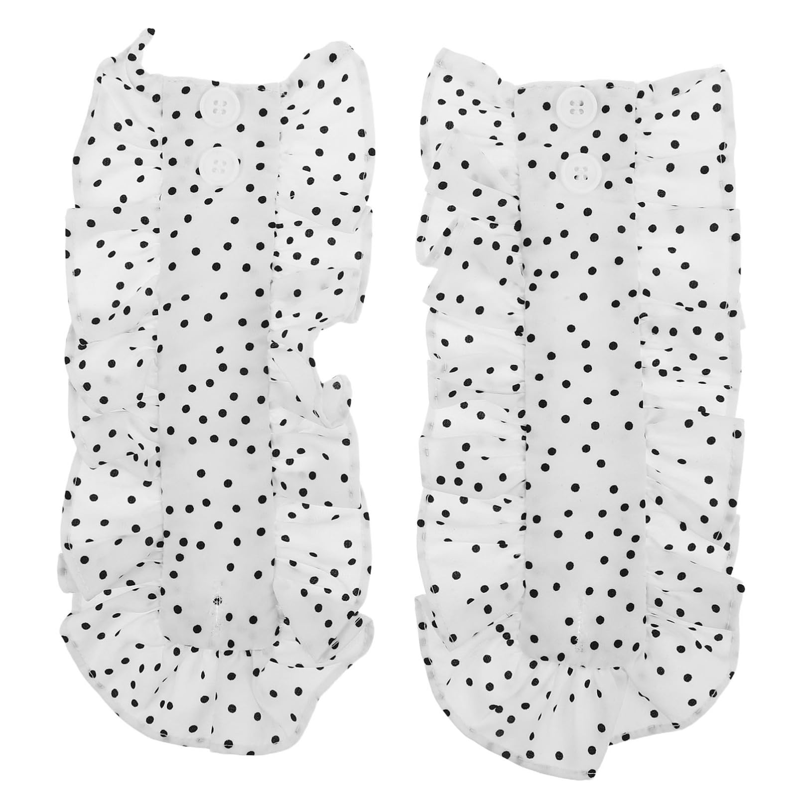 GALPADA 1Pair Cuff Warmers for Women Detachable Ruffle Trim Wrist for Sweater Blouse Coat Versatile Fashion Accessory for Teens Clothing