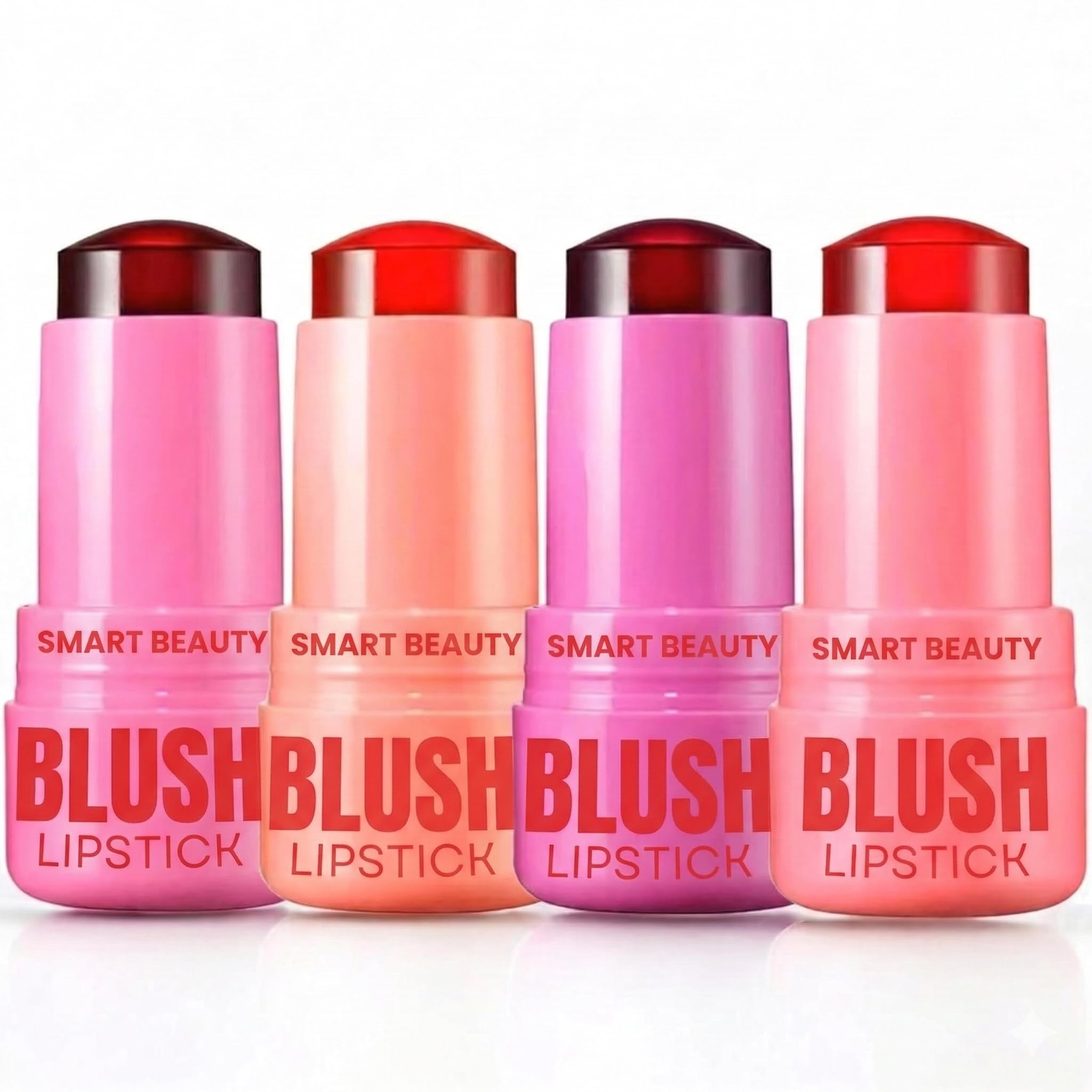 4 PCS Blush Lipstick Set – Creamy Hydrating Lip & Cheek Tint Stick, Long Lasting Moisturizing Lip Balm Color, Natural Pink Peach Nude Shades Makeup Set for Women Girls Daily Beauty Cosmetics-picture-37