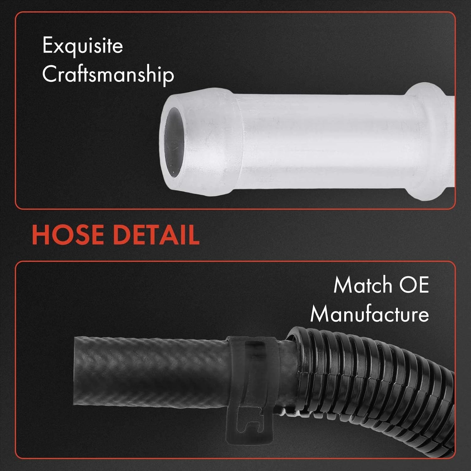 A-Premium Power Steering Return Hose Line Assembly Compatible with Ford F-250 Super Duty, F-350 Super Duty, F-450 Super Duty, 2011-2016, 6.7L, Pipe To Cooler