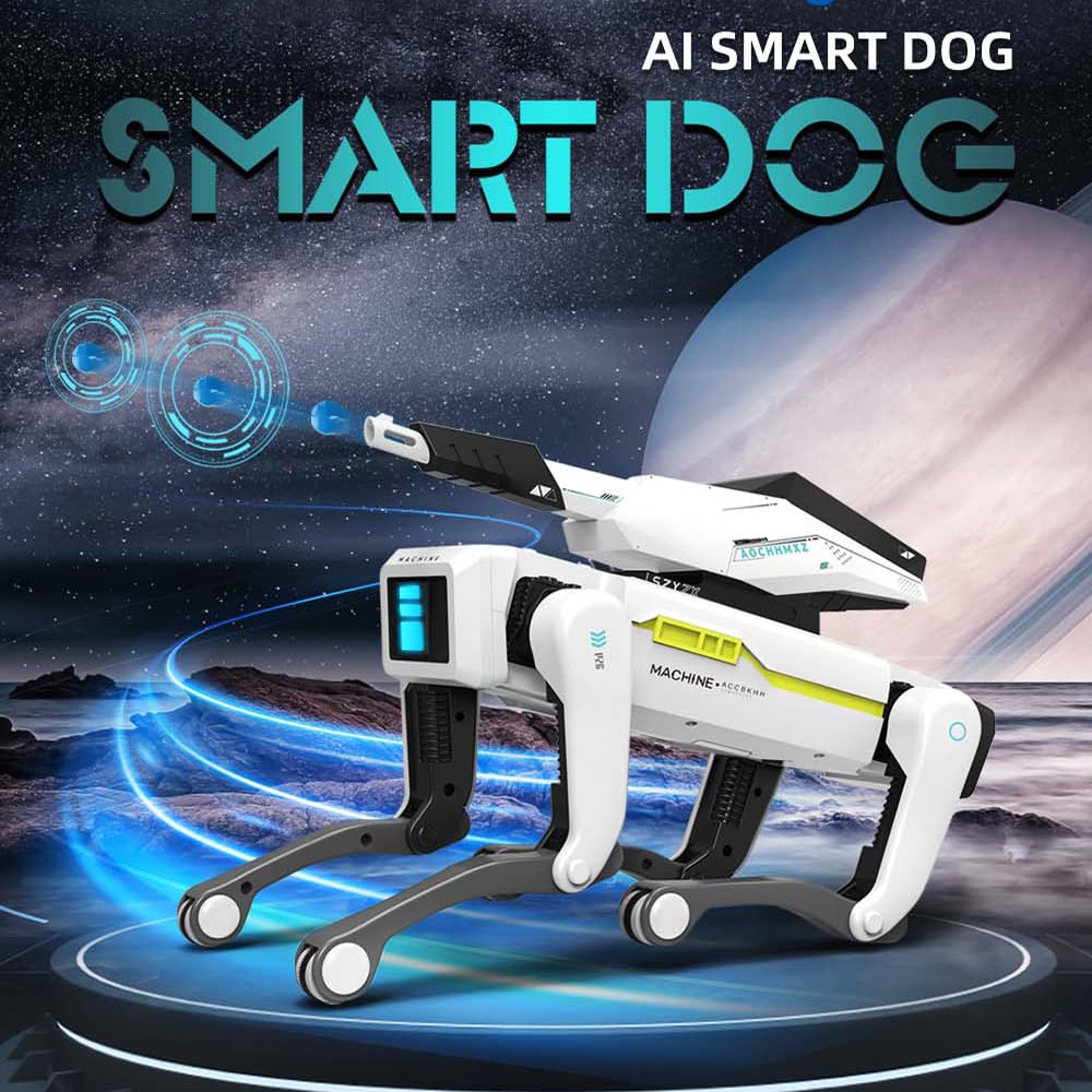 Robot Jouet Enfants Télécommandé Chien RC Intelligent, Télécommande Programmable, Fonction de Suivi, Contrôle Tactile, Vocal, Interactif, Chantant, Dansant, pour Garçons Filles de 3 Ans et Plus | FR Robot Jouet Enfants Télécommandé Chien RC Intelligent, Télécommande Programmable, Fonction de Suivi, Contrôle Tactile, Vocal, Interactif, Chantant, Dansant, pour Garçons Filles de 3 Ans et Plus | FR