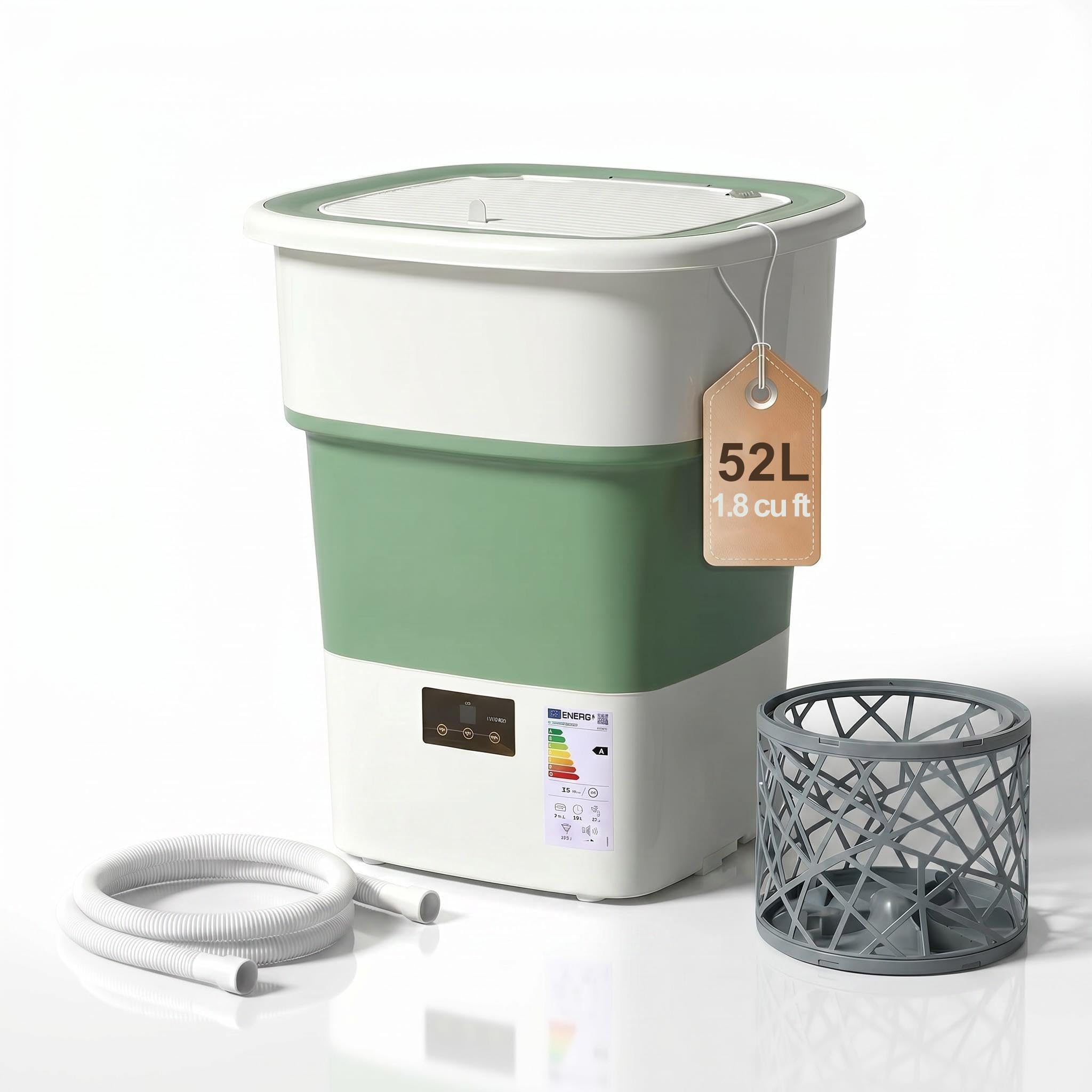 Photo 1 of 1.8 Cu.Ft Portable Washing Machine, Foldable Washer With 150W Motor